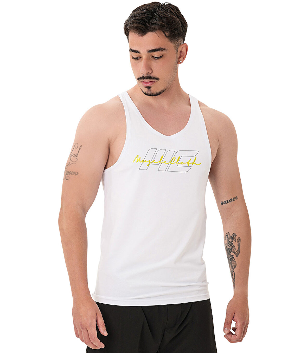 MuscleCloth Icon Atlet Beyaz