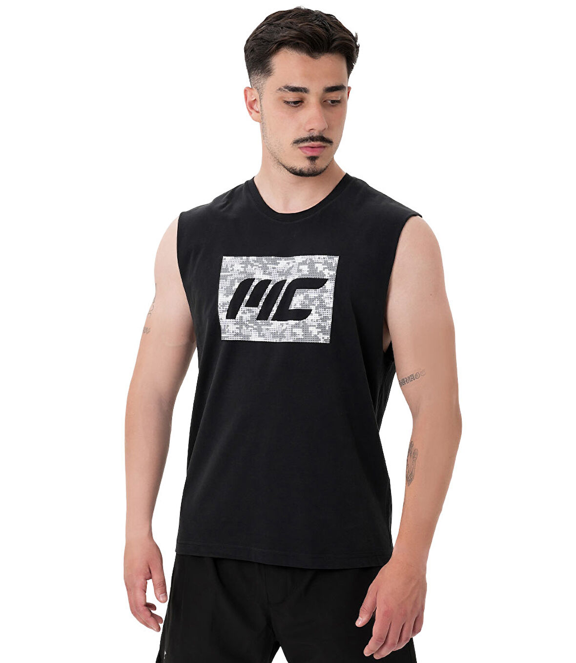 MuscleCloth Tactical Kolsuz T-Shirt Siyah