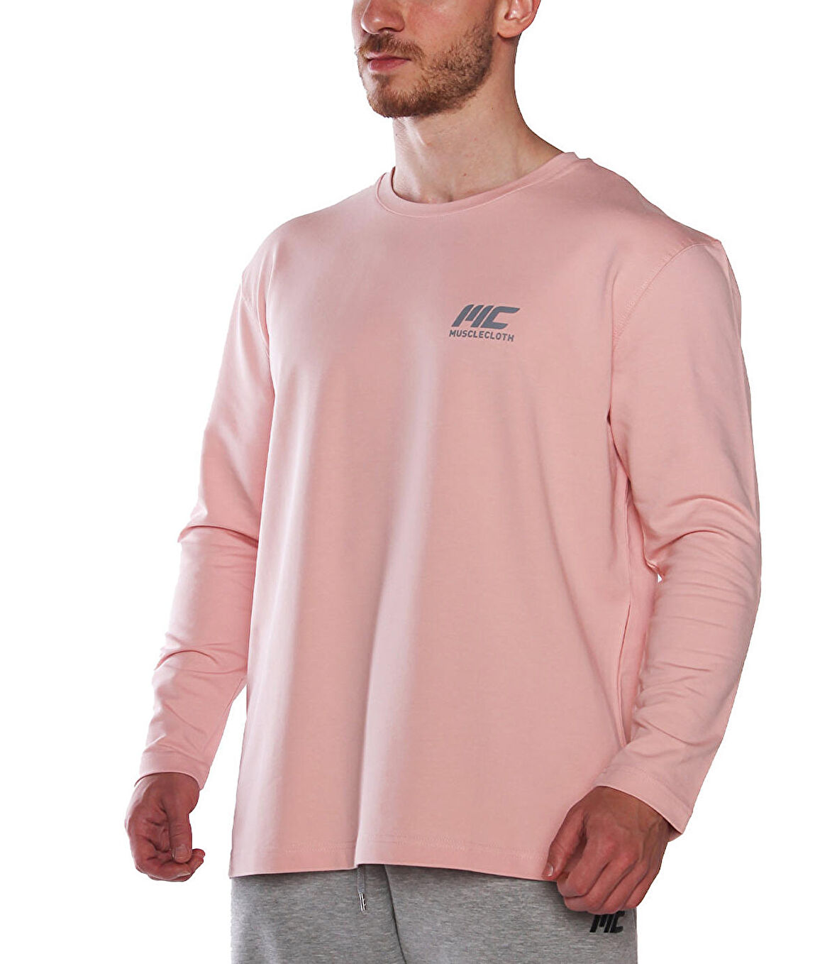 MuscleCloth MC-X Uzun Kollu Sweatshirt Somon