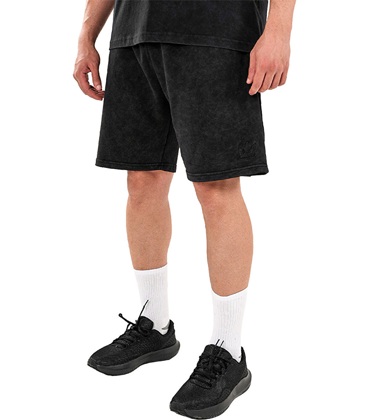 Kingsize Darksteel Antik Yıkamalı Şort Siyah