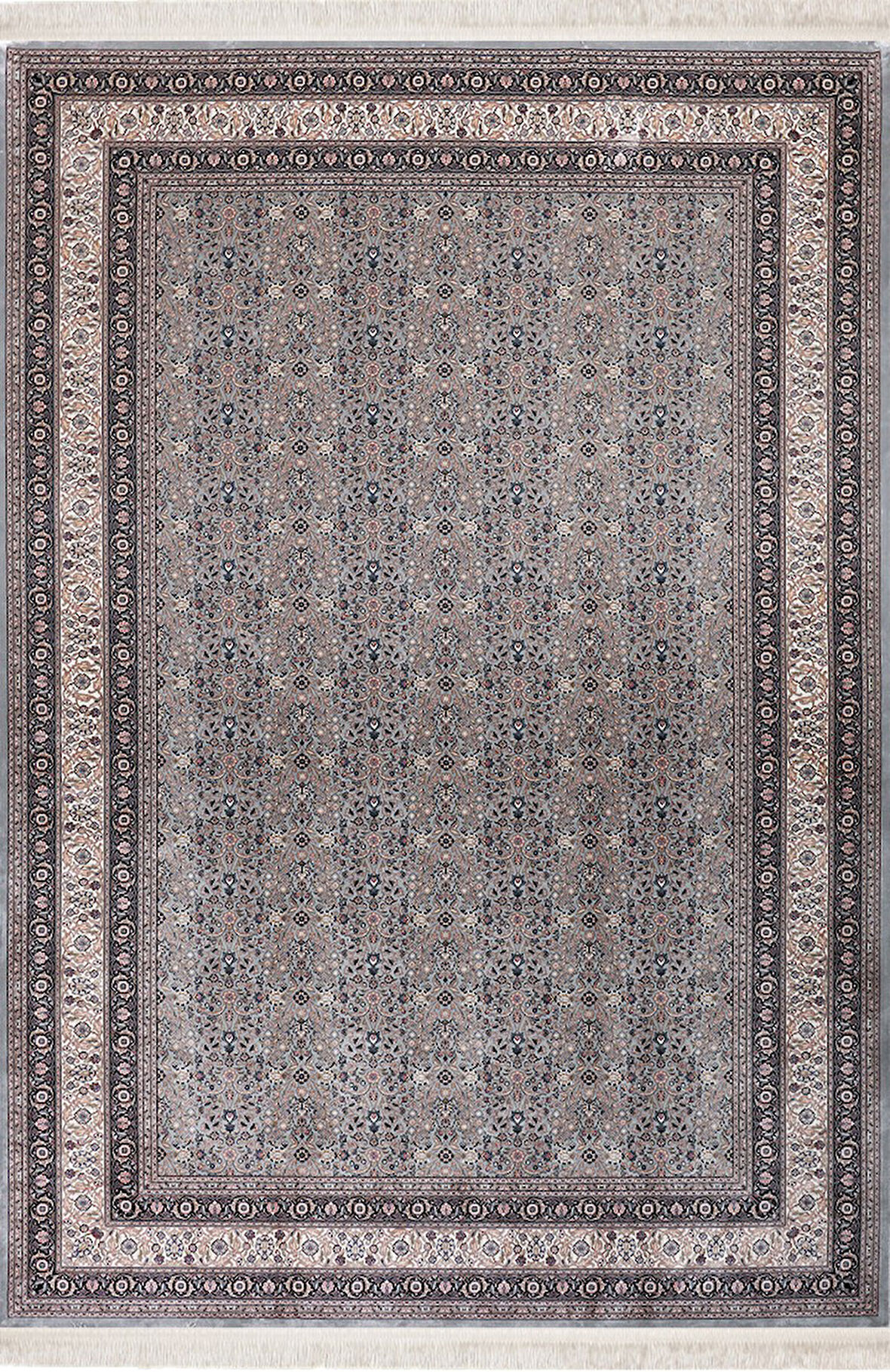 Nexus Halı Ferimah 39758D Gri Yumuşak Dokulu Sık Dokuma Üst Kalite Vintage İpek Bambu Halı