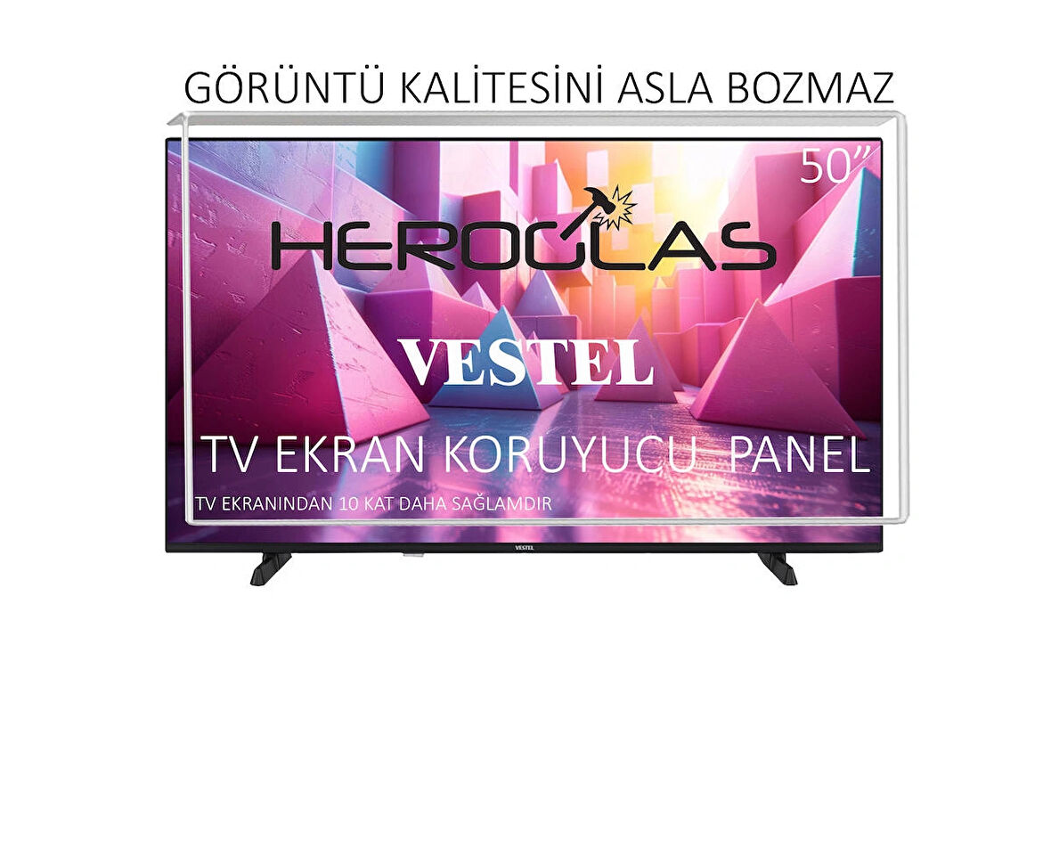 Heroglas Vestel 50UA9740 50"Inç 127 Ekran Tv Ekran Koruyucu