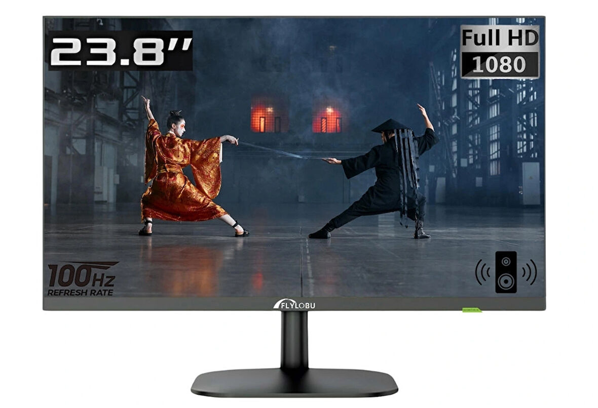 24F10 23.8" INCH FHD 100HZ Monitör 1920*1080 Hoparlörlü Gaming Oyuncu Monitör  VA PANEL - ÇERÇEVESİZ EKRAN- 2YIL GARANTİ