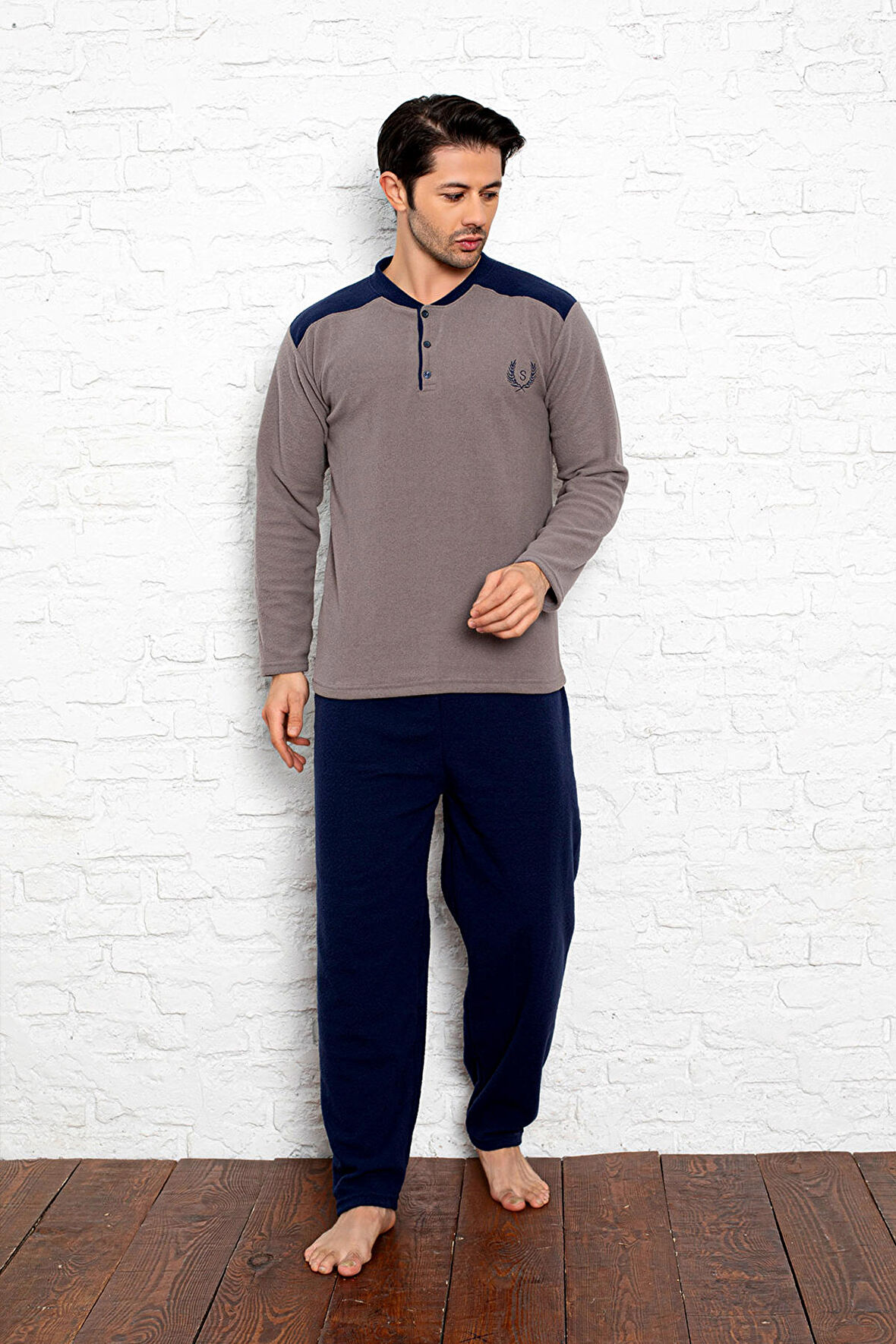 Nisanca Kışlık Erkek Polar Pijama Takımı - Sıcak Tutan Pijama