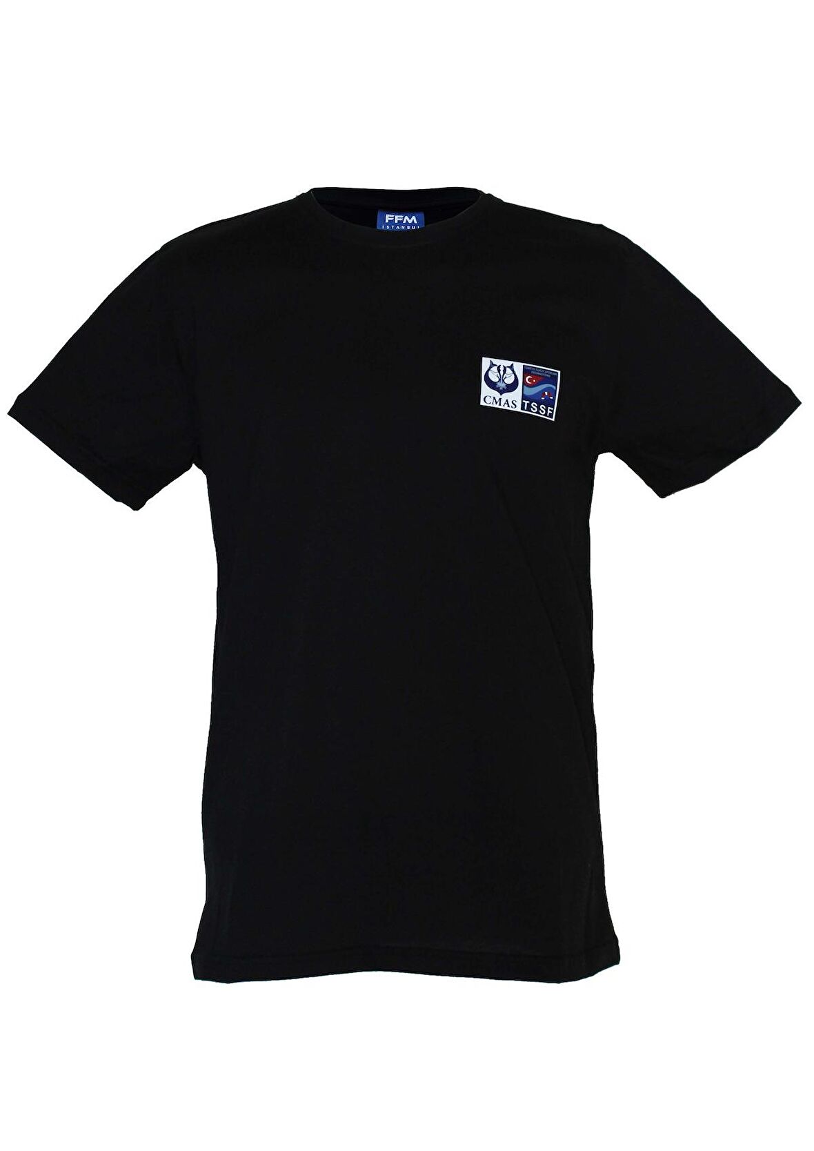 FFM İSTANBUL SİYAH CMAS TSSF BASKILI DIVER BASIC T-SHIRT