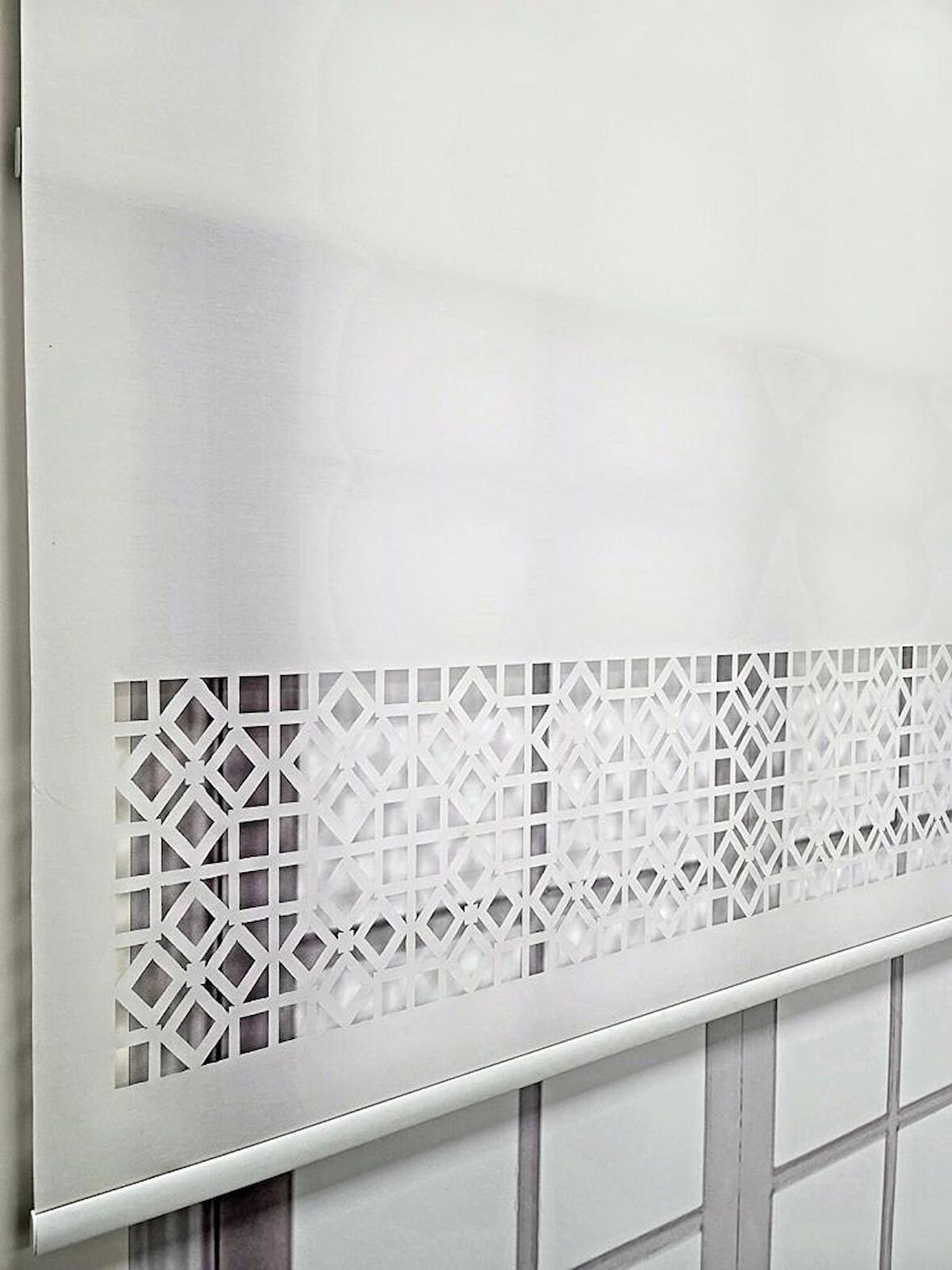 BBB Çift Mekanizmalı Lazer Kesim Tül ve Stor Perde MLTY1002