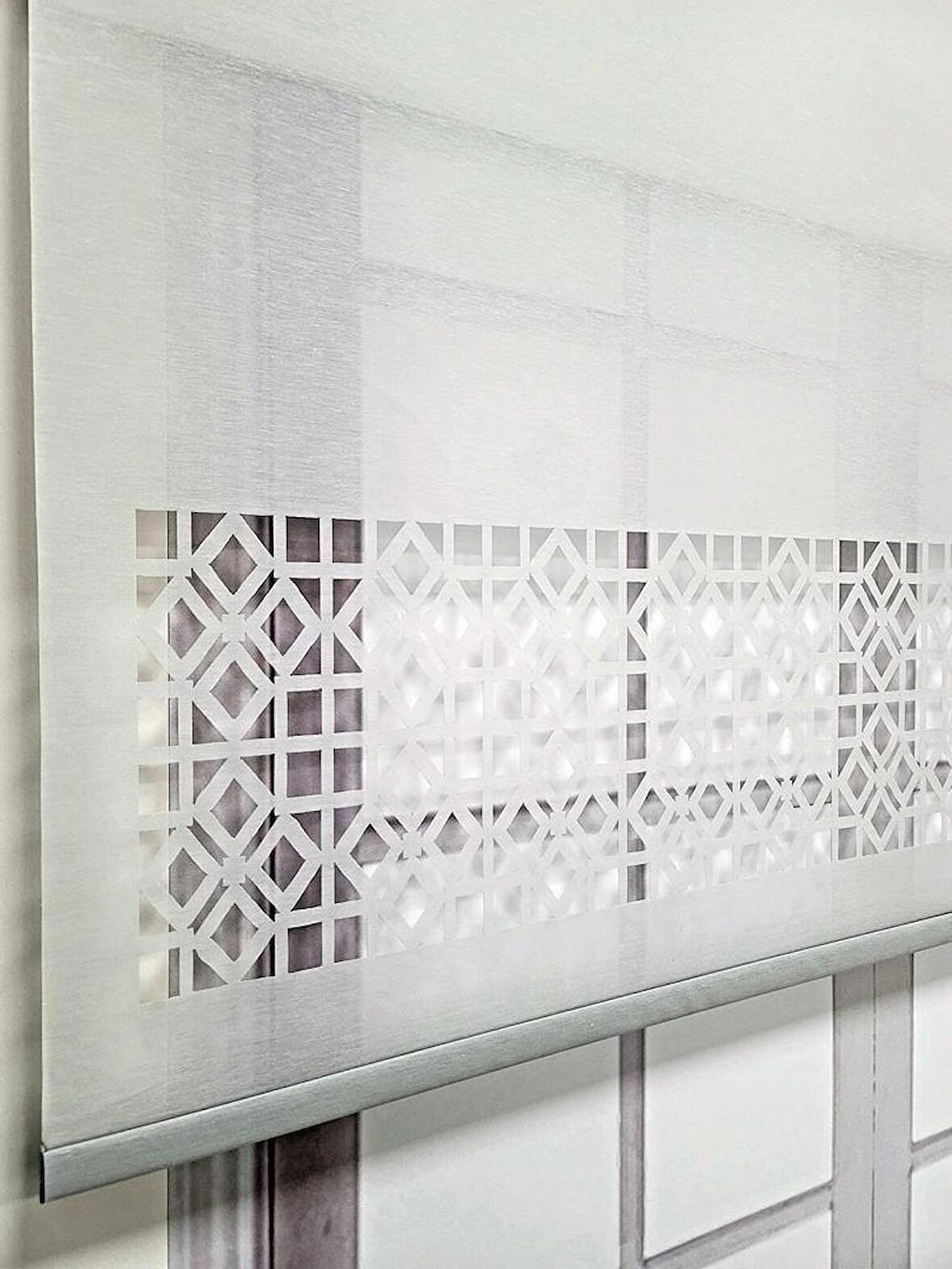 BBB Çift Mekanizmalı Lazer Kesim Tül ve Stor Perde MLTY1002