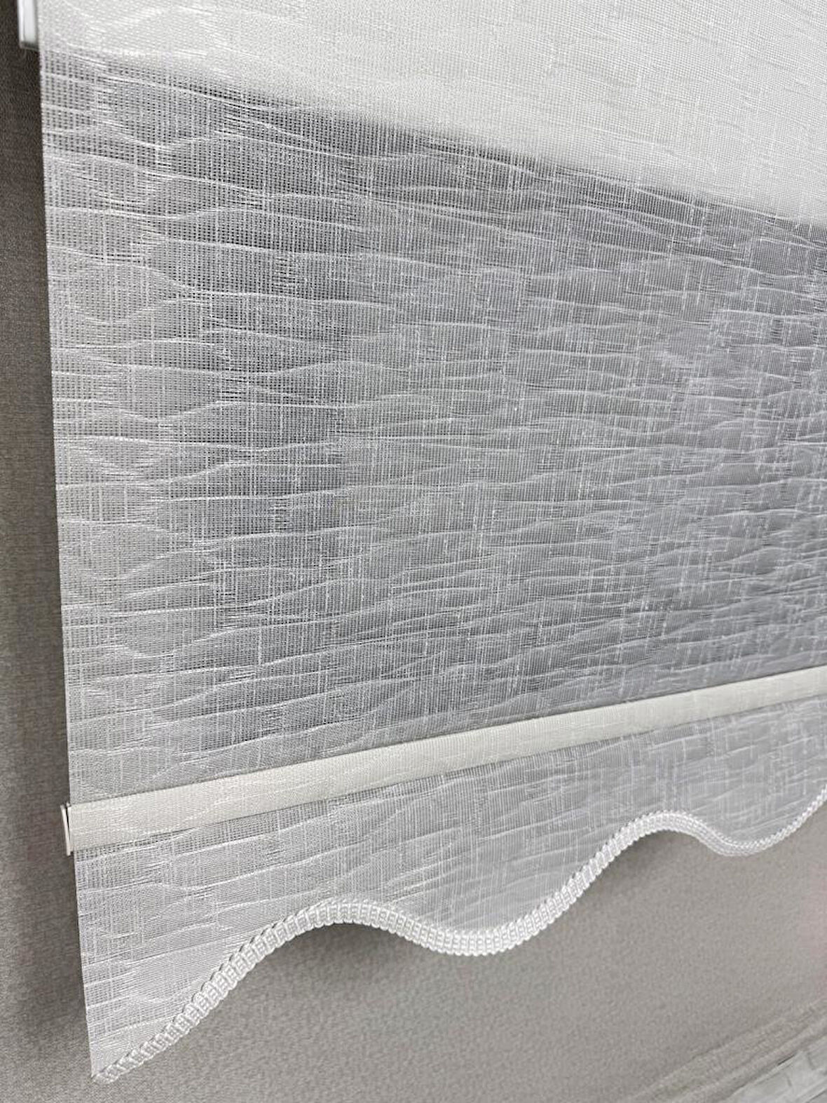 BBB Keten Kumaşlı Çift Mekanizmalı Tül Stor Perde TSK1004