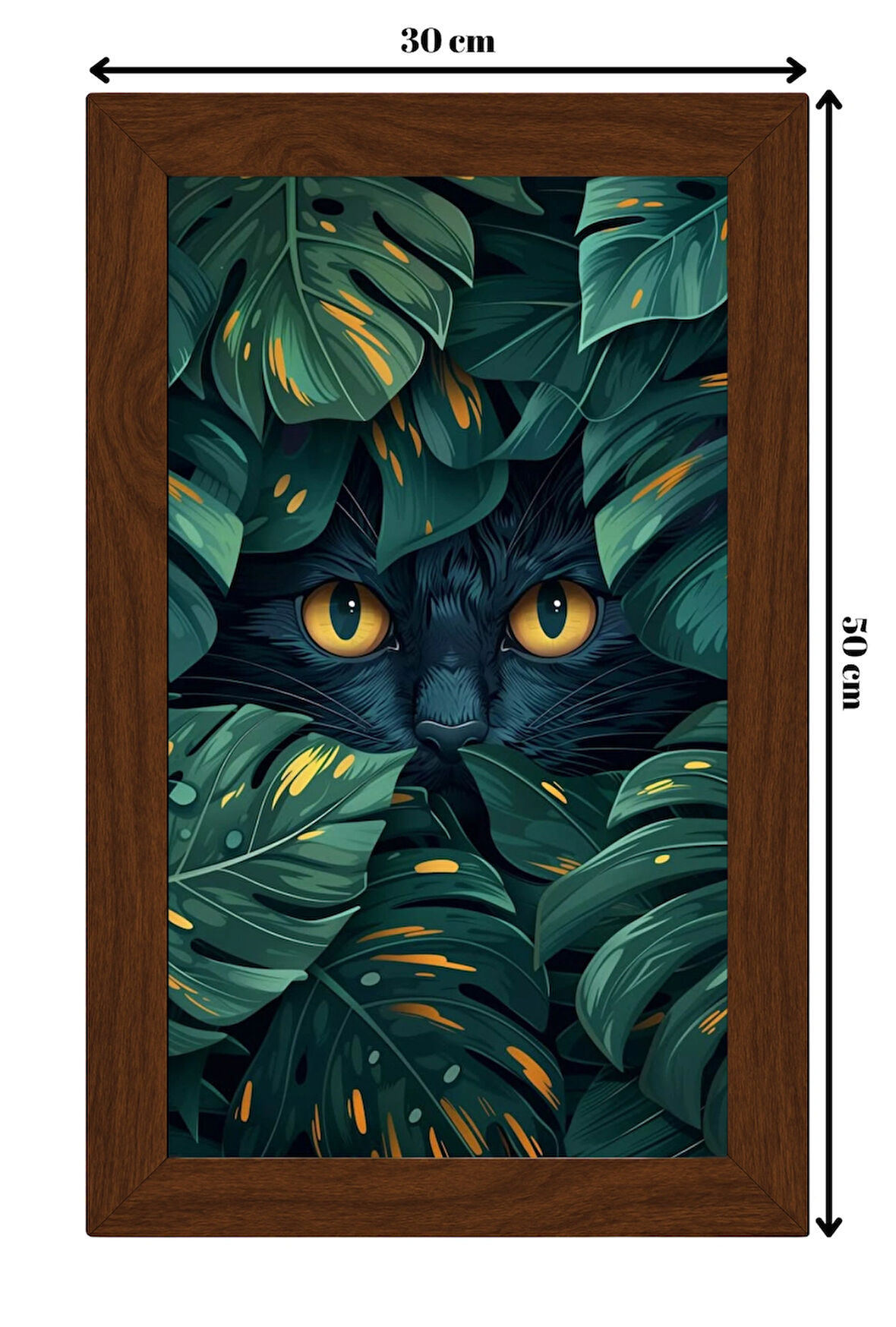 SERAMİK ÜZERİNE AHŞAP ÇERÇEVELİ 30x50cm TABLO NO:129