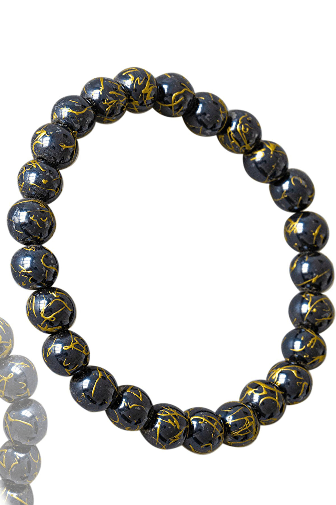 Sertifikalı Özel Tasarım Gold Hematit Taşı Bileklik