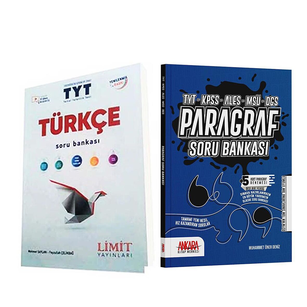Limit TYT Türkçe ve Ankara Kitap Merkezi Paragraf Soru Bankası Seti 2 Kitap