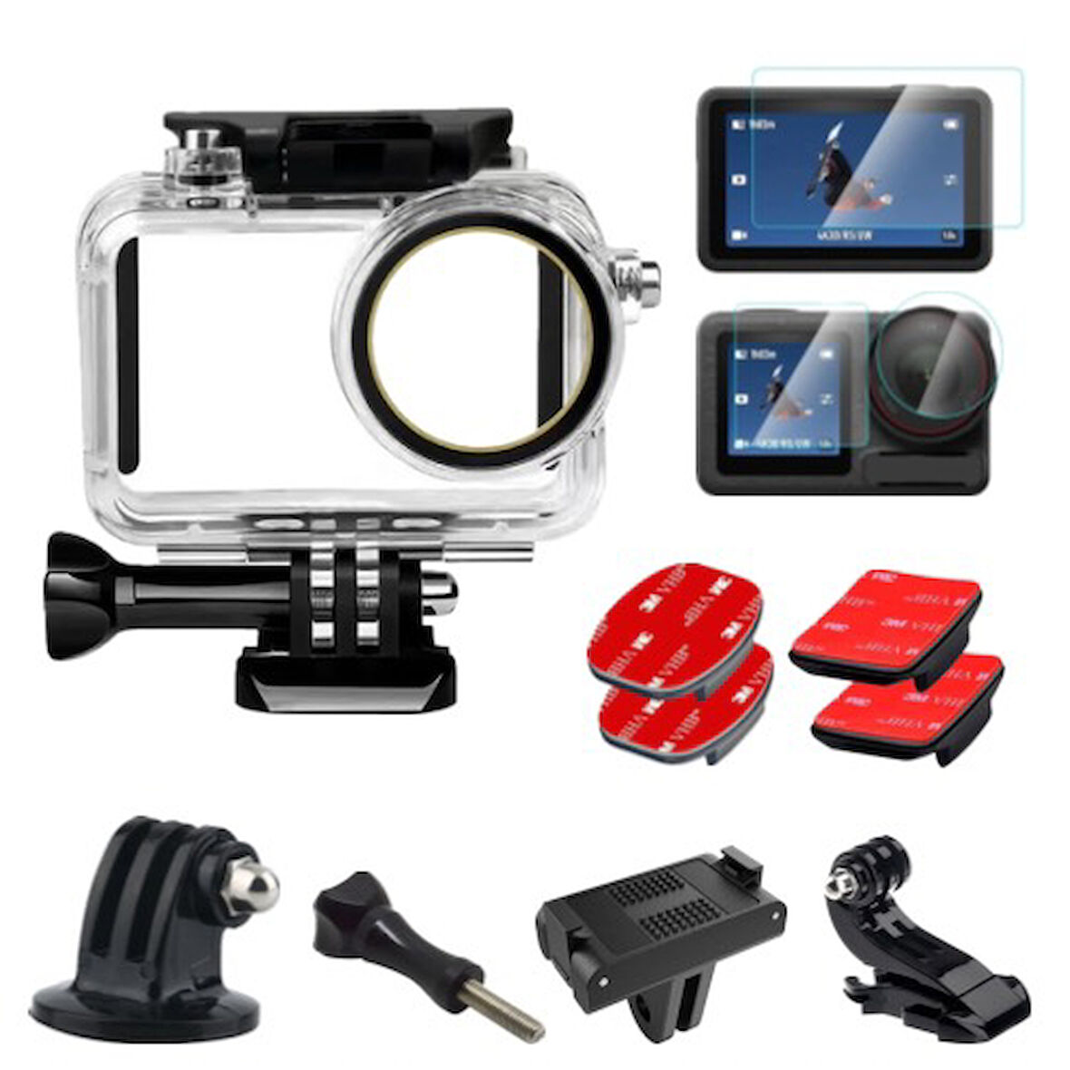 DJI Action 4 ile Uyumlu Housing ve Aksesuar Seti