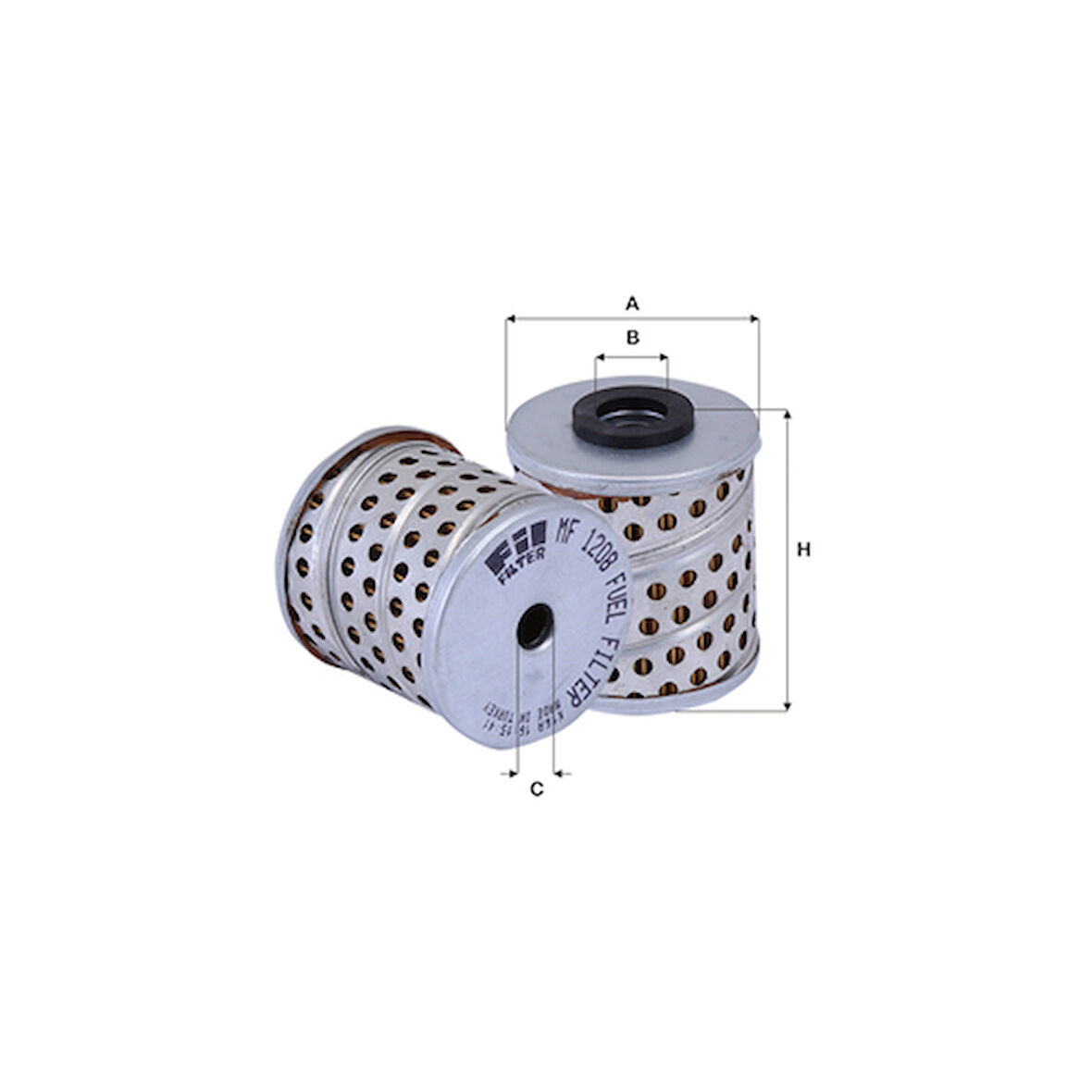 Fıl Mf1208 Yakıt-Mazot Filtresi Lombargını-Lombardını Fn0280