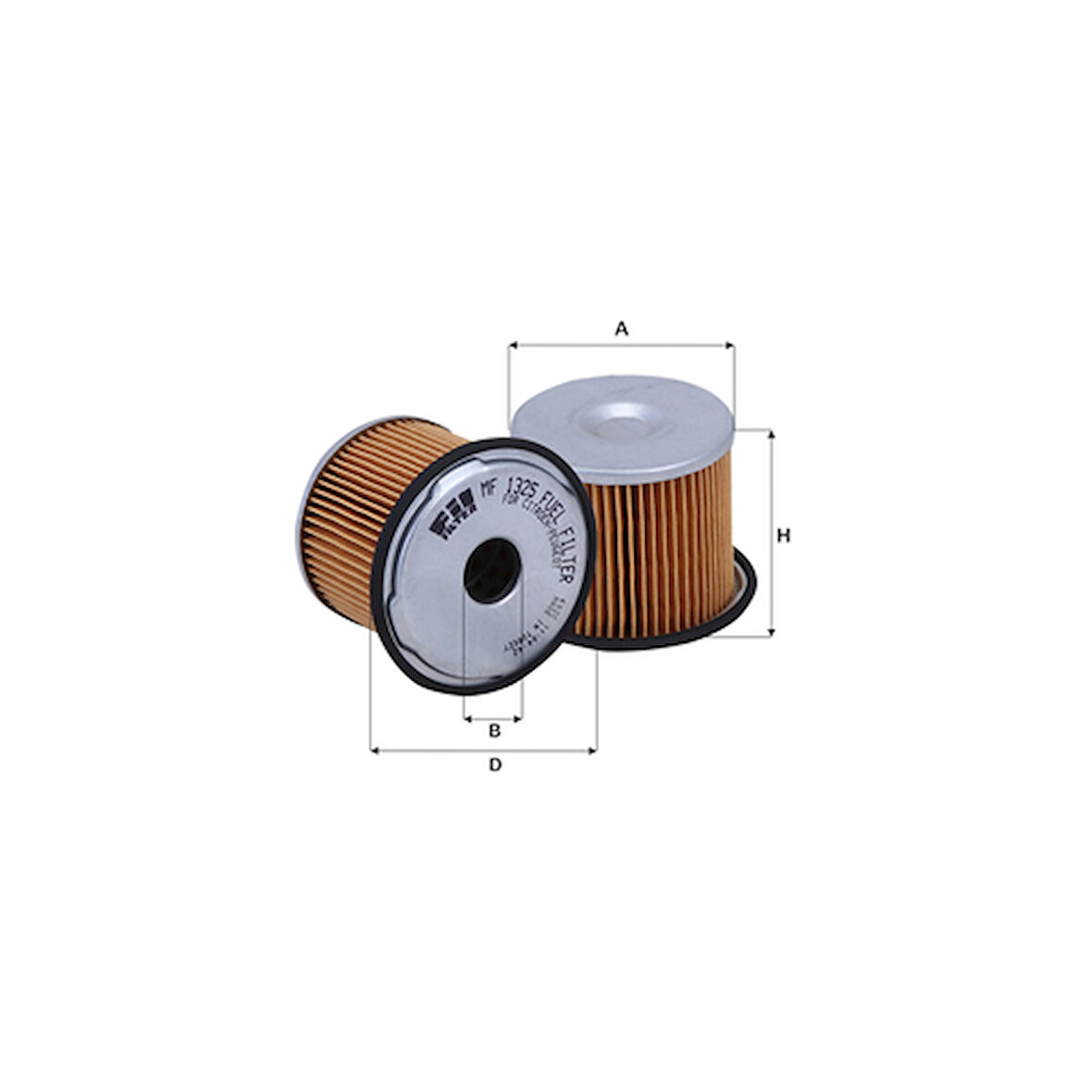 Fıl Mf1325 Mazot Filtre Elemanı Partner Berıngo Expert Scudo P306 Xsara Xud9 (1.9 Dızel) P406 Xantıa P806 Evasıon Xud9Sd Xud9Te Xud11Bte