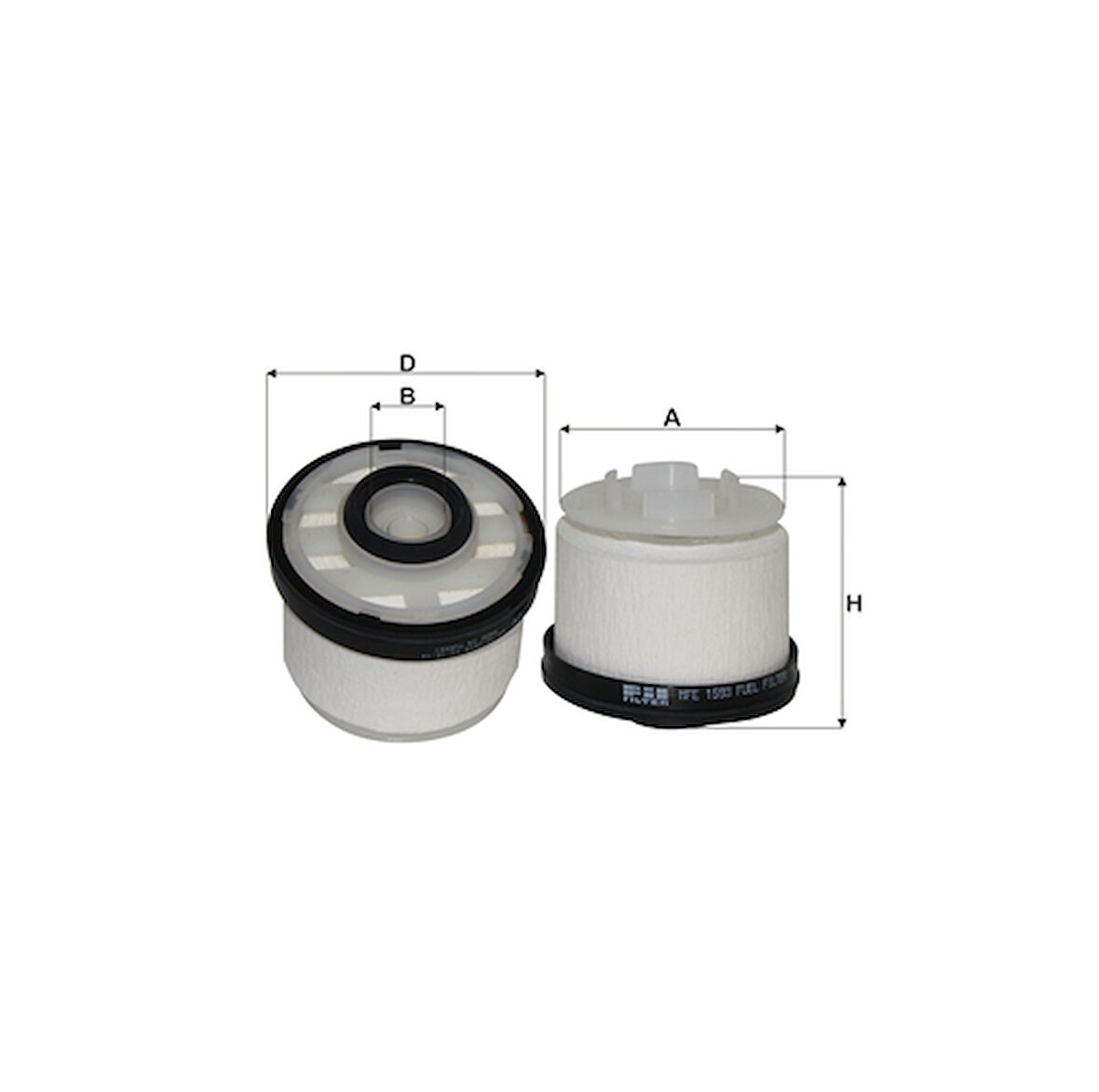 Fıl Mfe1593 Mazot Filtresi Toyota Hıluvıgo 2006-2011 Mıtsubıshı L200 2015> Isuzu Dma2012> Fıat Fullback 2016>