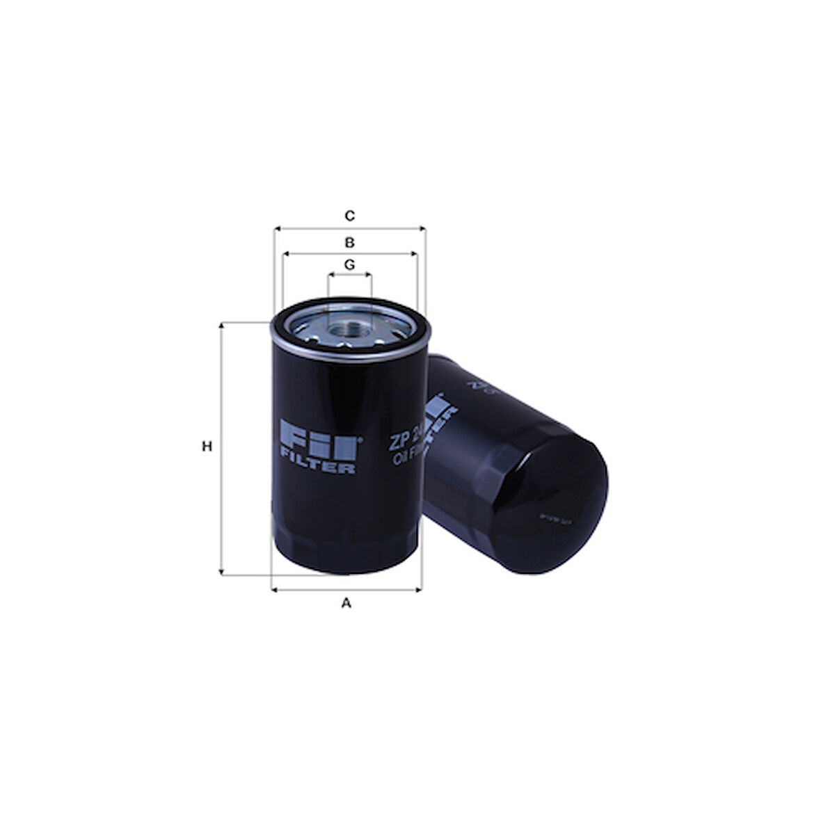 Fıl Zp24A Yağ Filtresi Man 12.153 12.163 D0824 95>