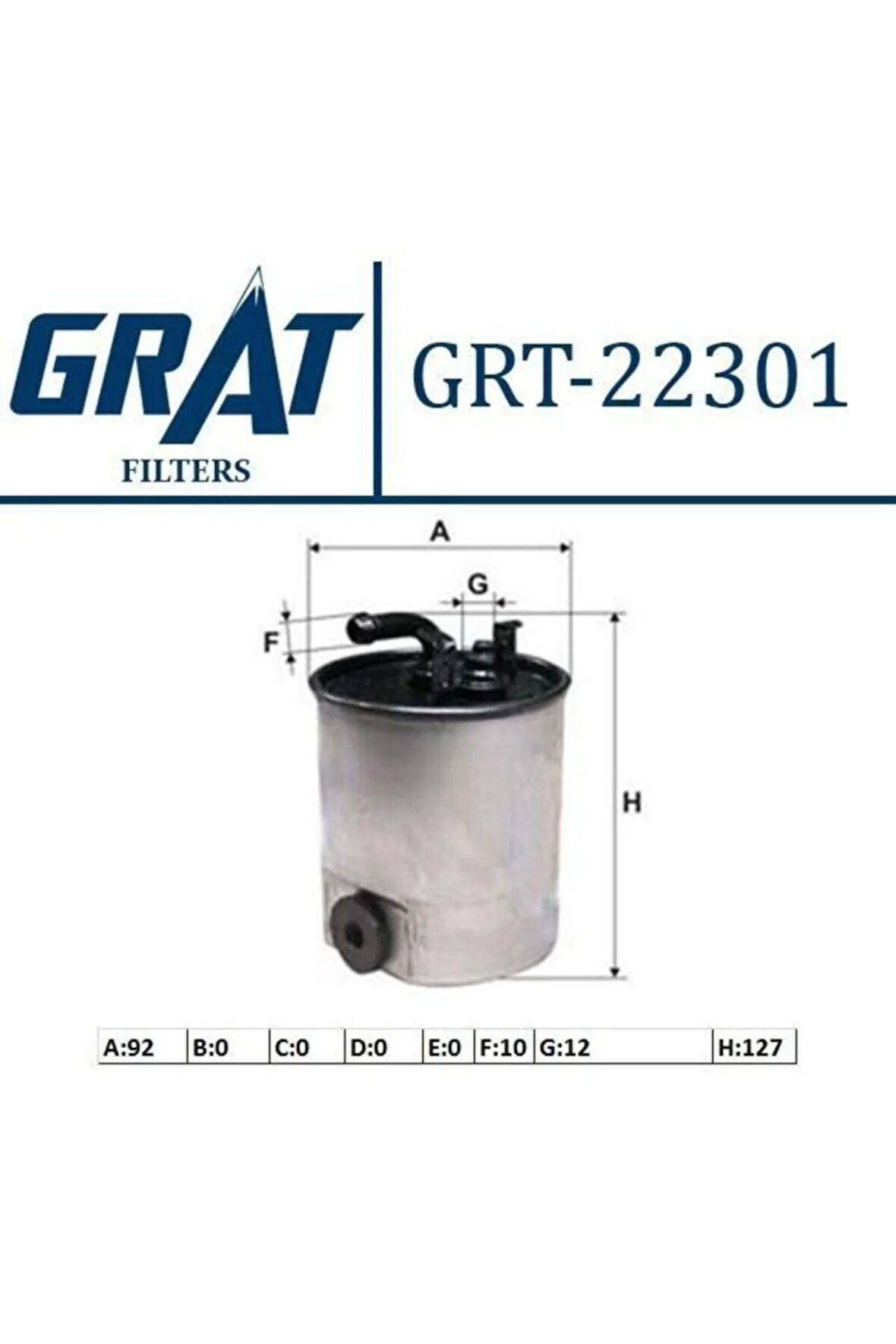 MAZOT FİLTRESİ  SPRINTER II YM 06- SPRINTER CLASSIC 13>