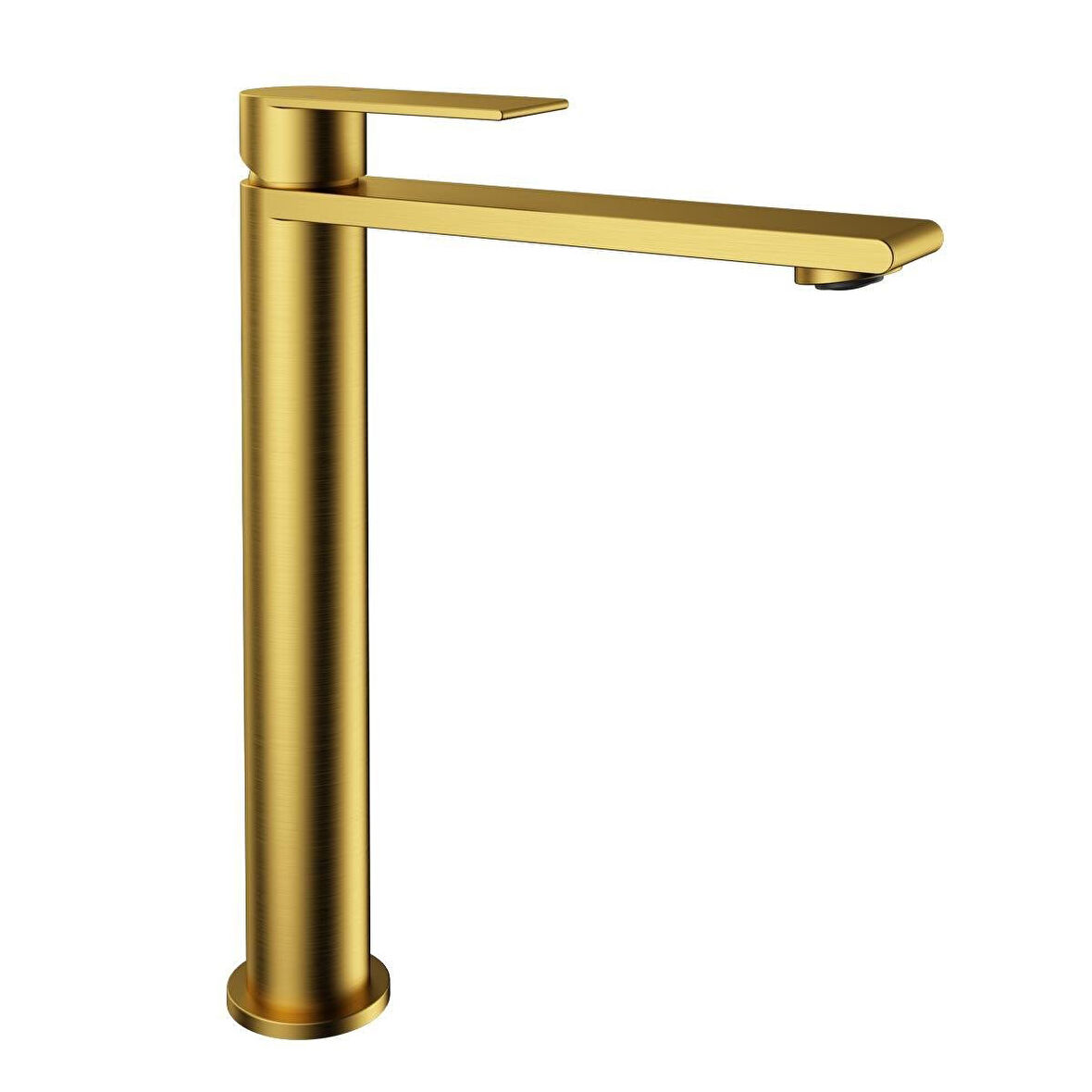 FONTANA YÜKSEK LAVABO BATARYASI (FIRÇALANMIŞ ALTIN) FJ-SS1022
