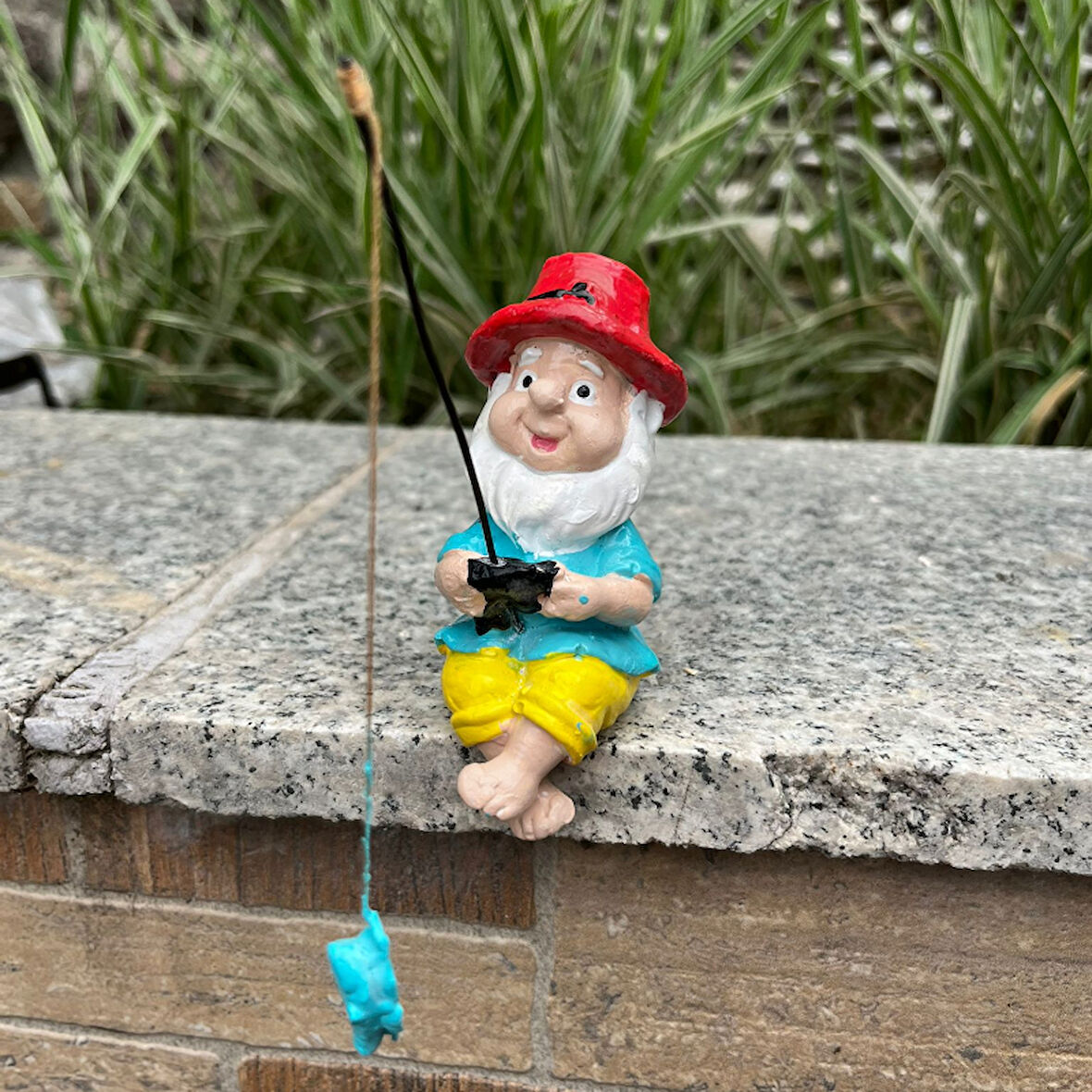 Balıkçı Cüce Balkon Bahçe Cüce Ev Dekor