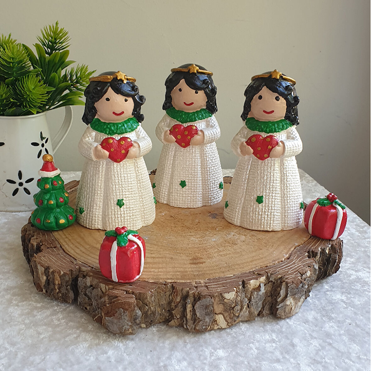 2 Li Anneler Günü Hediyesi Melek Şeklinde Biblo