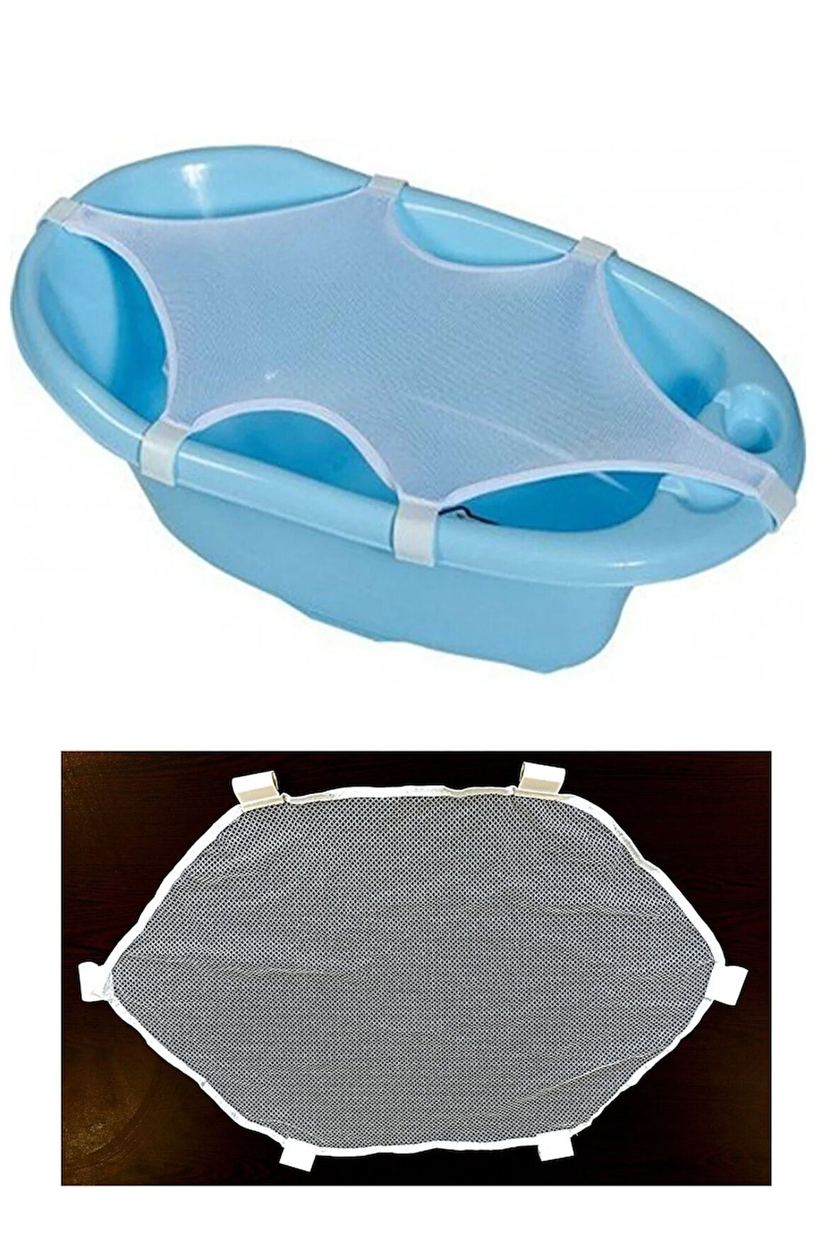 1 Adet Bebek Yıkama Banyo Filesi, Bebe Küvet Taşıma Filesi, Çocuk Leğende Köpüklü Duş