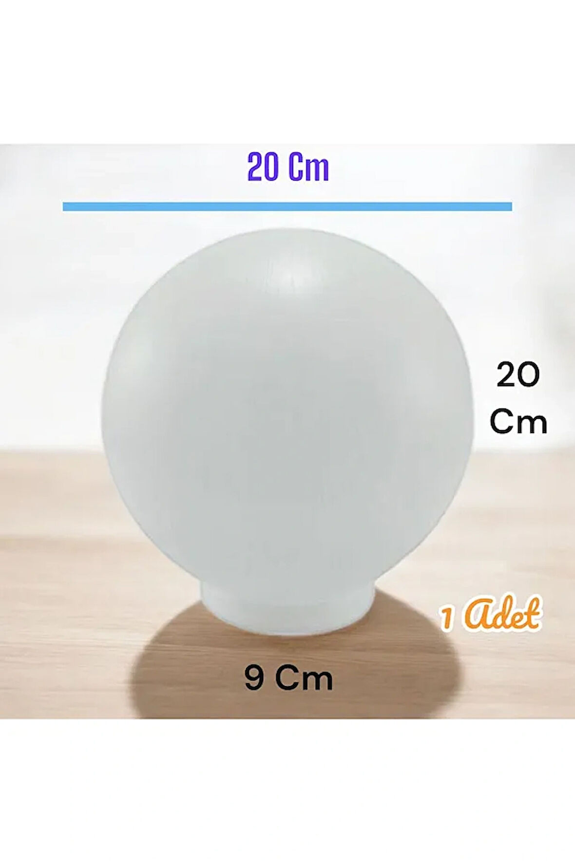 20'lik Karpuz Lamba, Birinci Kalite PVC Glop, Bahçe Aplikleri Yedek Parçası, 20 Cm Çapında PVC Küre