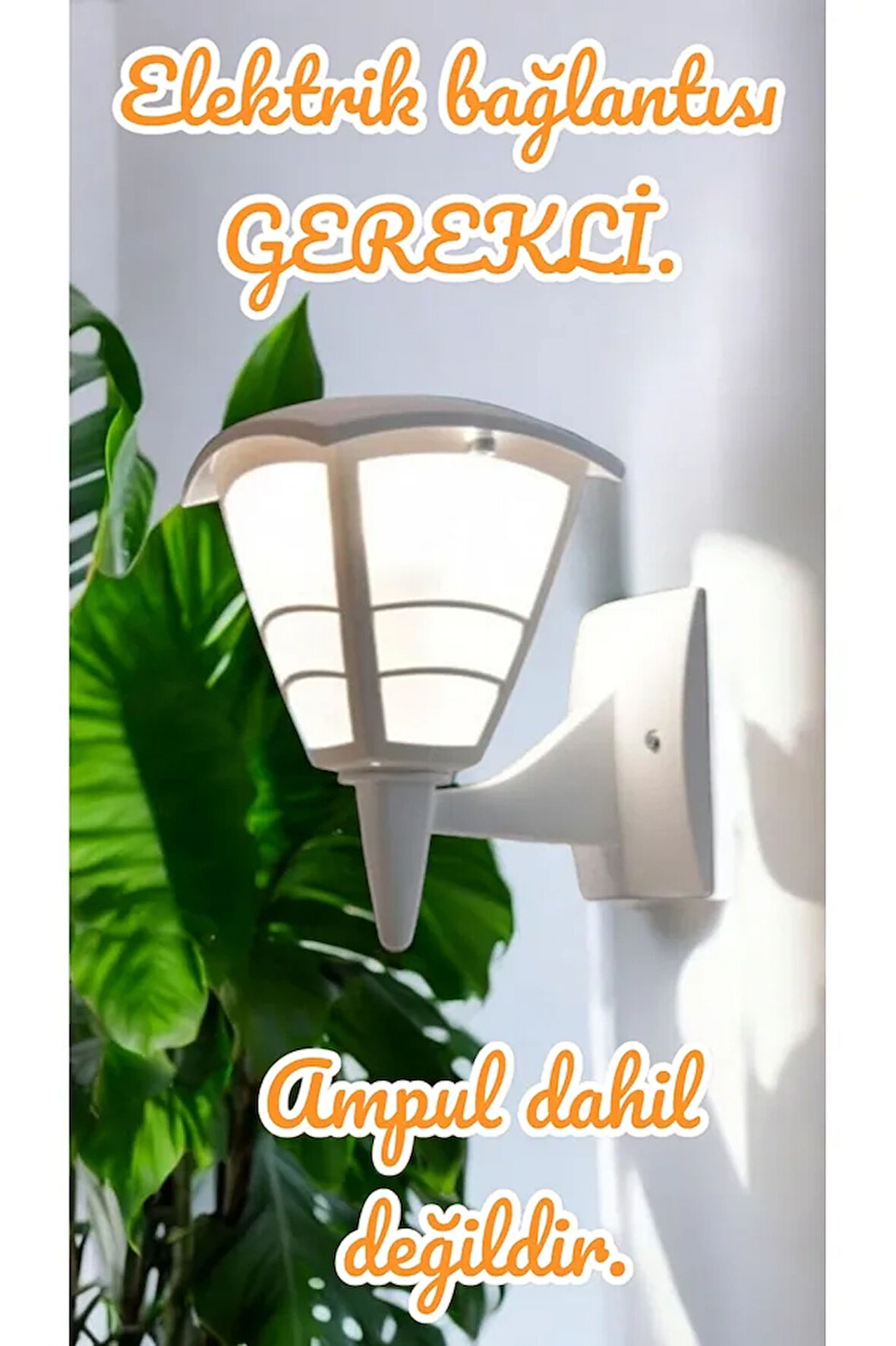  E27 Duylu, Beyaz Kasa İç ve Dış Mekan Bahçe, Balkon, Teras, Kamelya, Veranda, Kapı Giriş Apliği