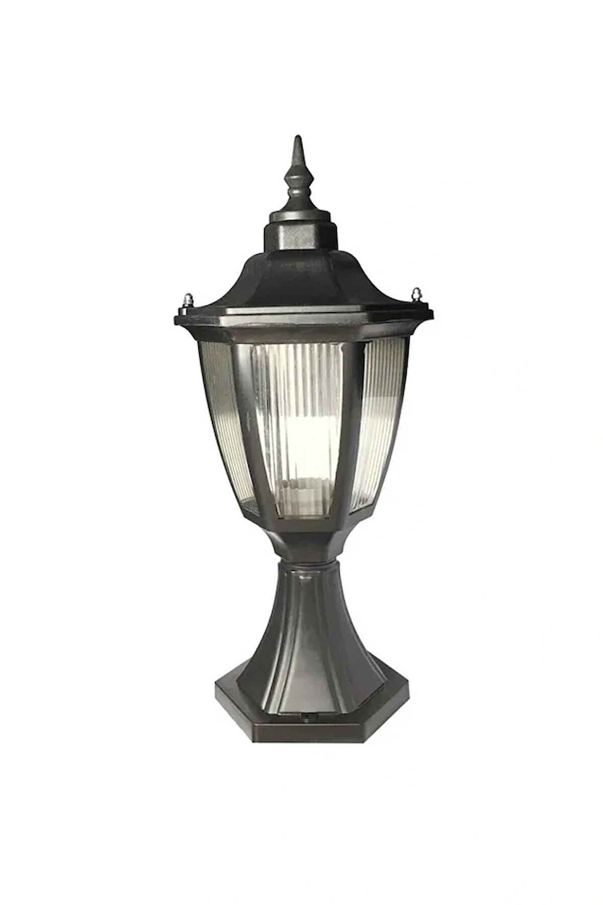 232lamp Set Üstü Altıgen Plastik Fener Bahçe Aydınlatma E-27 Duy Tipi Ip44