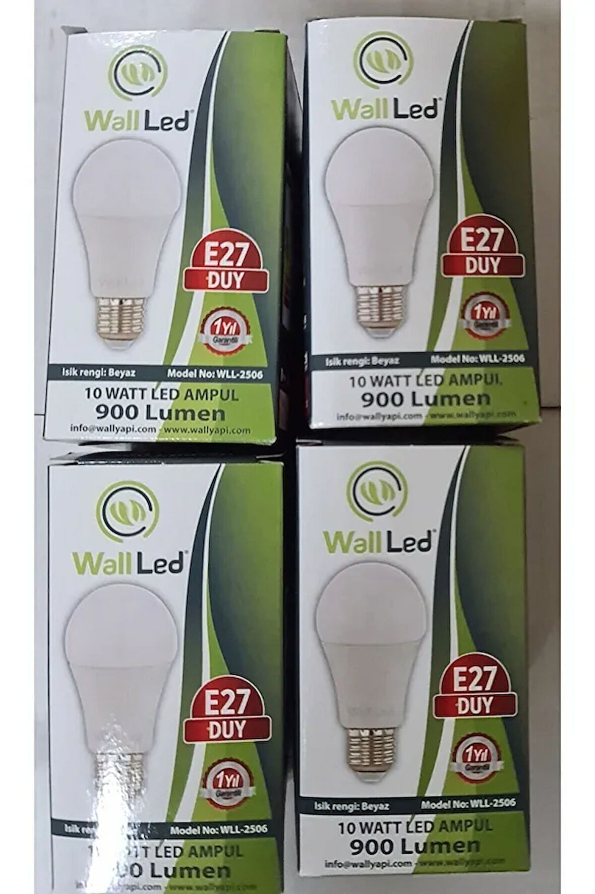 Wall Led 10 W Beyaz Led Ampül 5'lipaket