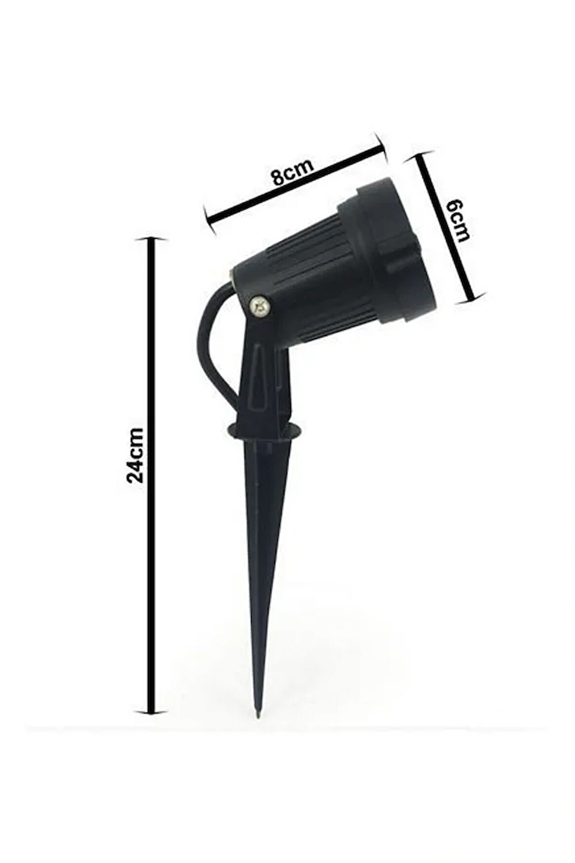  Elektrikle Çalışır, 5 Watt Günışığı Kazıklı Bahçe Armatürü, Çim, Çiçek, Ağaç Aydınlatma Led Armatür