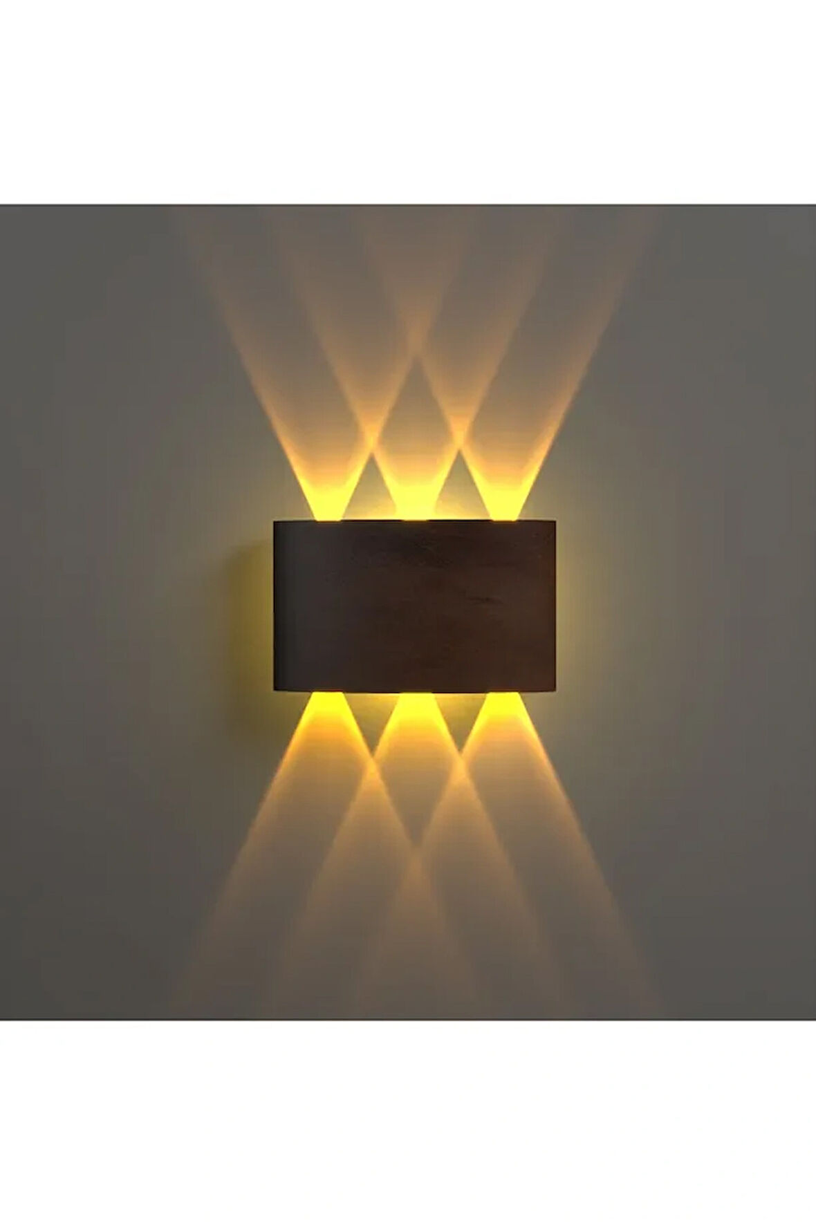 Uranüs Eskitme Kasa Amber Işık Ledli Dekoratif Işık Süzmeli Iç Dış Mekan Modern Aplik