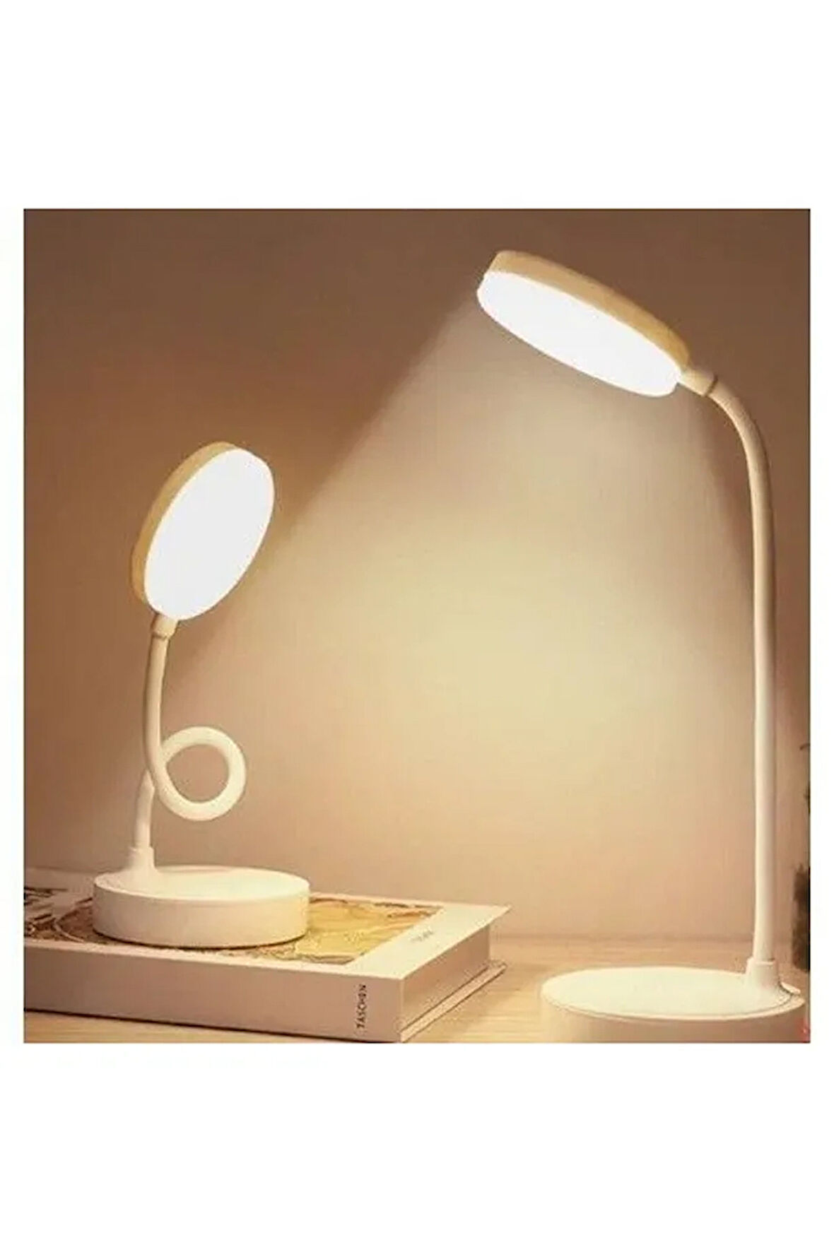 3 Işık Modlu, Her Yere Çevrilebilir, Taşınabilir, Mini - Modern Masa, Çalışma, Gece Lambası