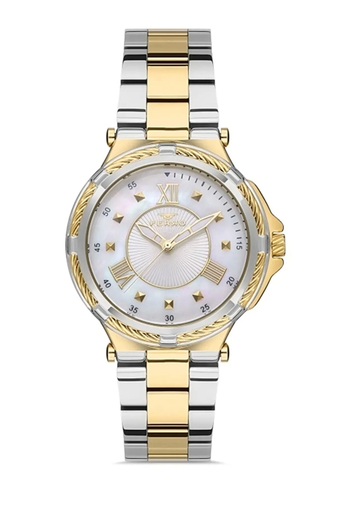 Sarı Çelik Kordon Kadın Kol Saati FL21272A-D