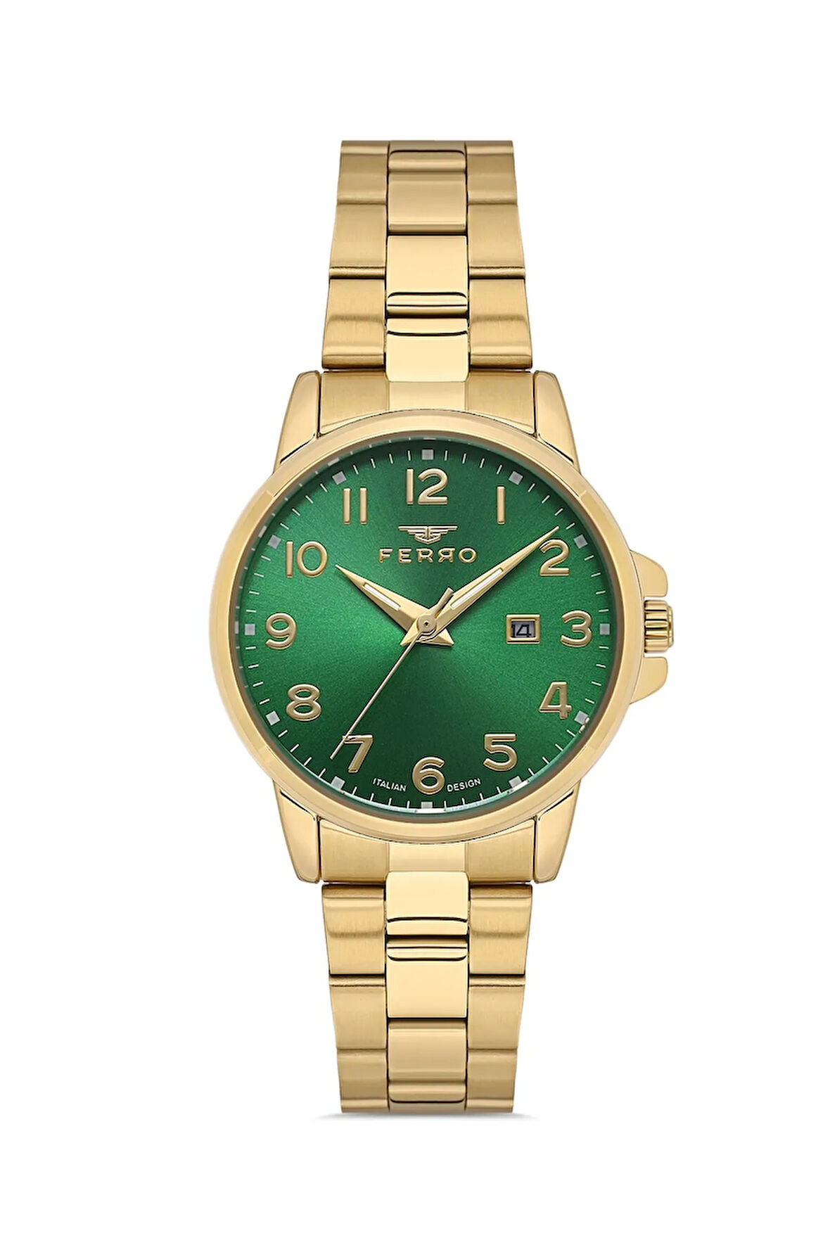 Sarı Çelik Kordon Kadın Kol Saati FL21393A-B6