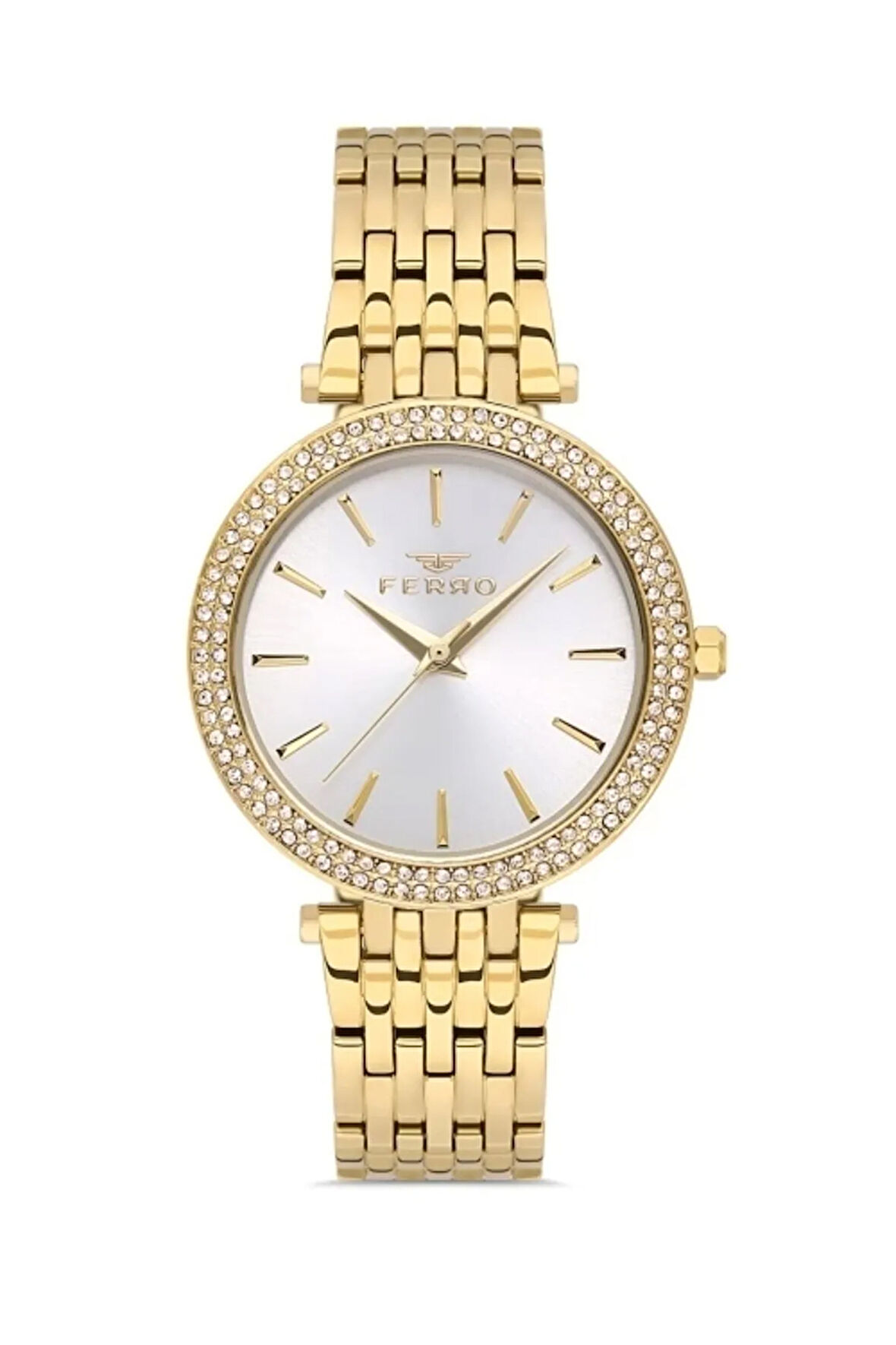 Sarı Çelik Kordon Kadın Kol Saati FL21449A-B