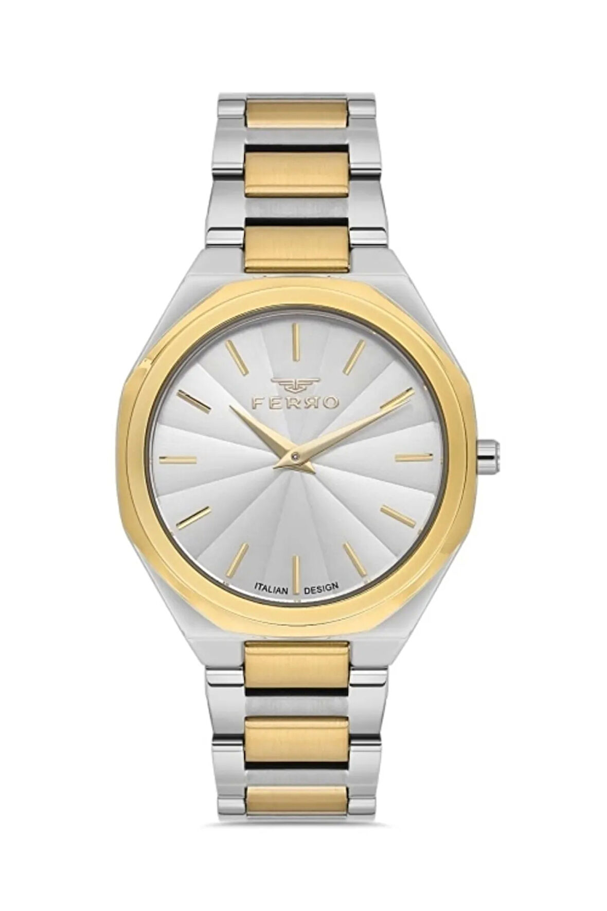 Sarı ve Gumus Çelik Kordon KADIN Kol Saati FL21470AWT-D