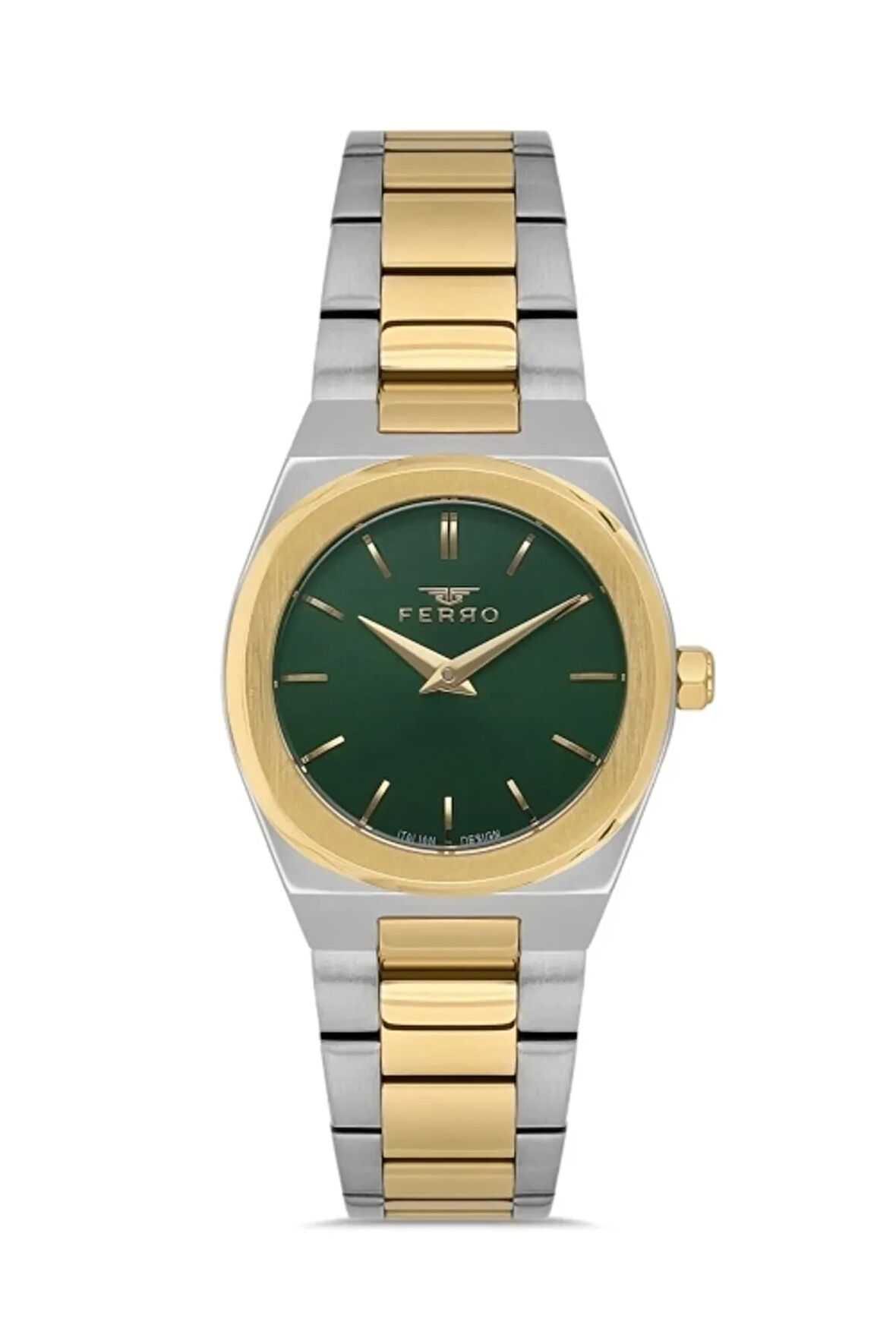 Sarı ve Gümüş Çelik Kordon Kadın Kol Saati FL21487A-D6