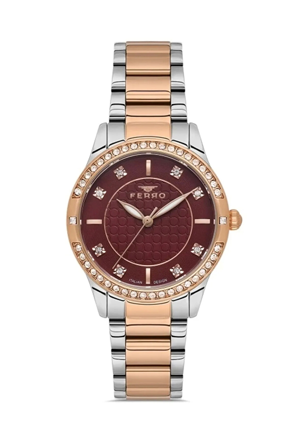 Rose ve Gümüş Çelik Kordon KADIN Kol Saati FL21501AWT-E8