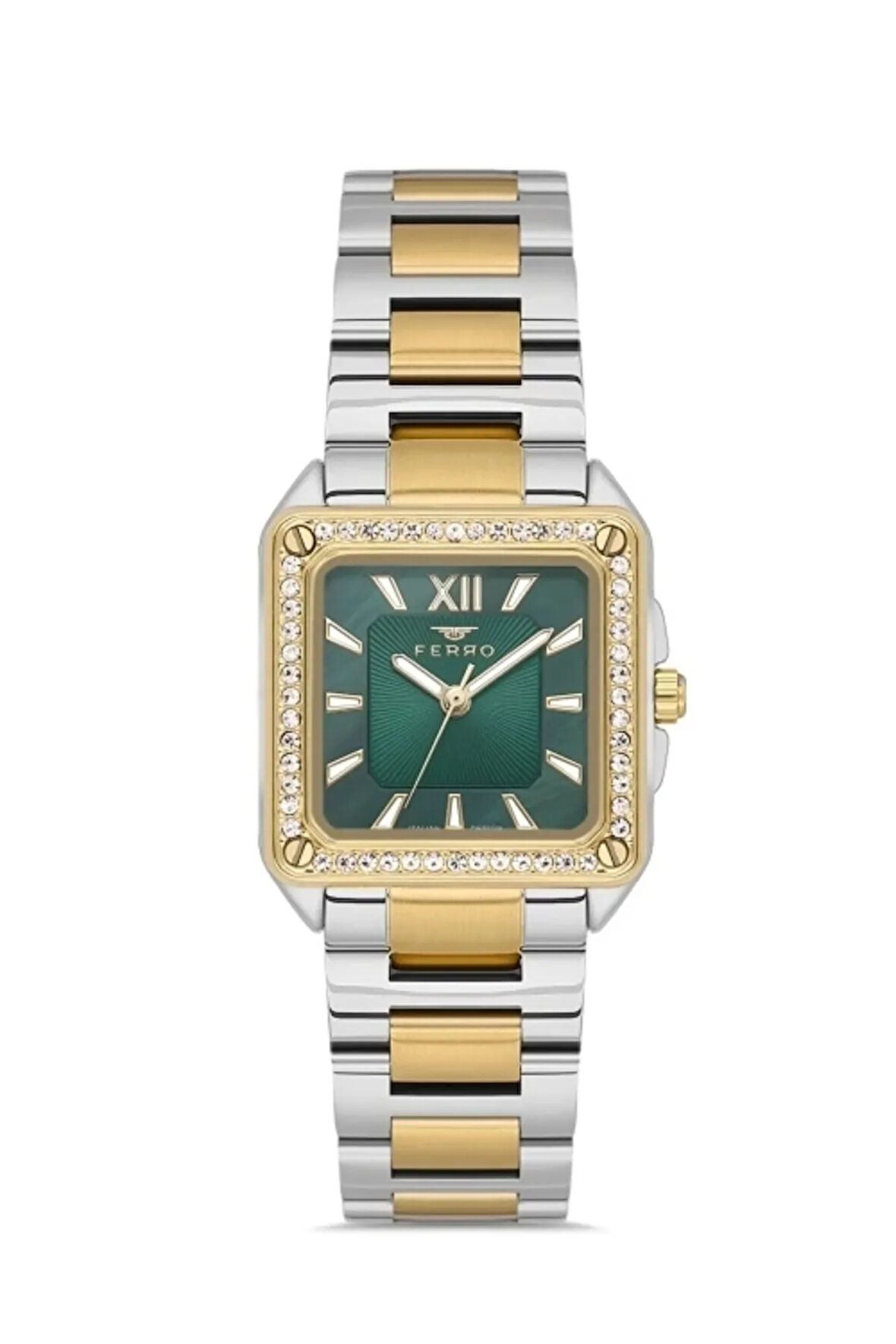 Sarı ve Gümüş Çelik Kordon Kadın Kol Saati FL21513A-D6