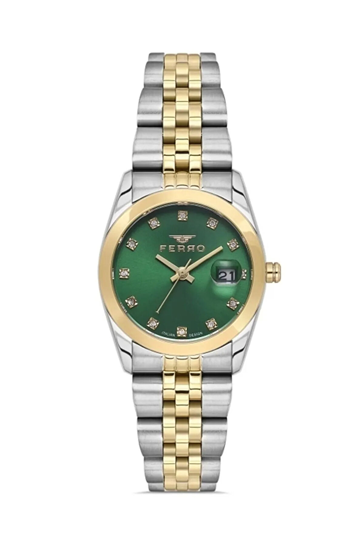 Sarı Çelik Kordon Kadın Kol Saati FL21519A-B4