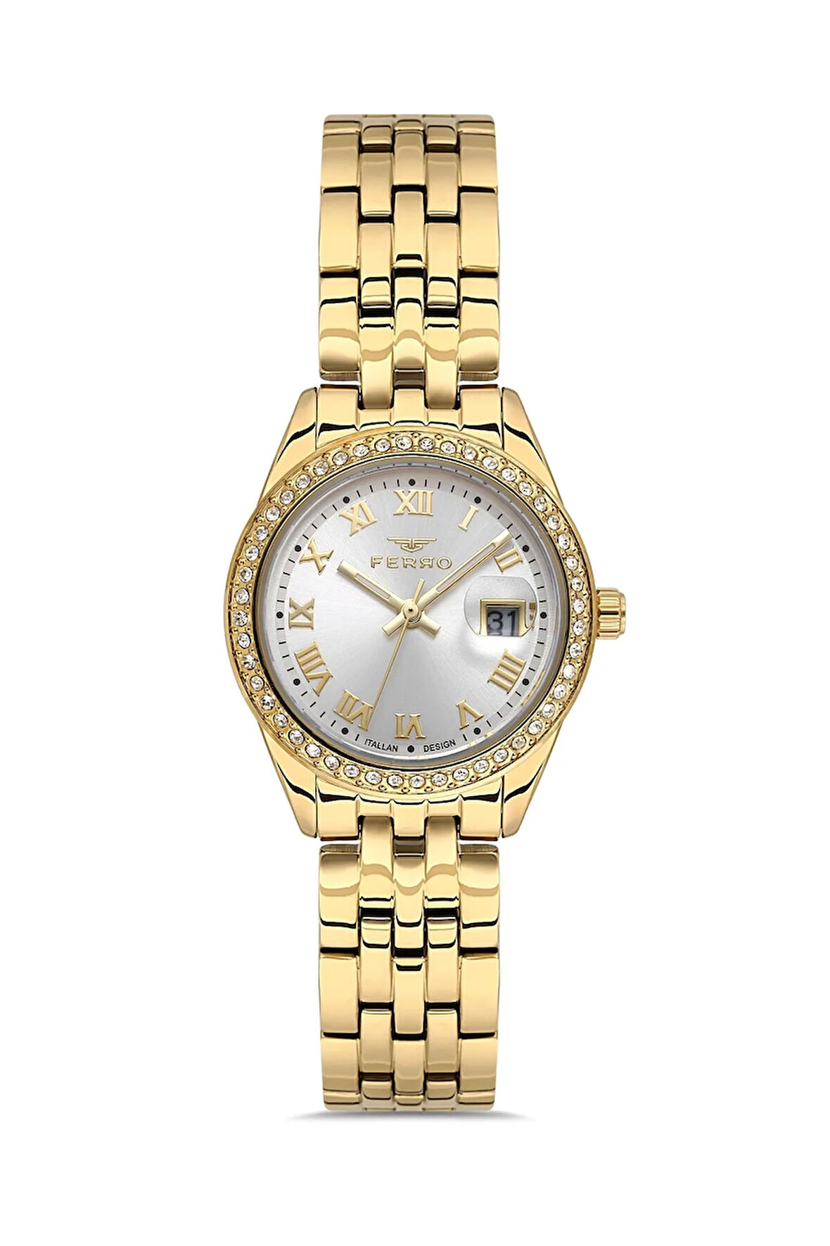 Sarı Çelik Kordon Kadın Kol Saati FL21619AWT-B