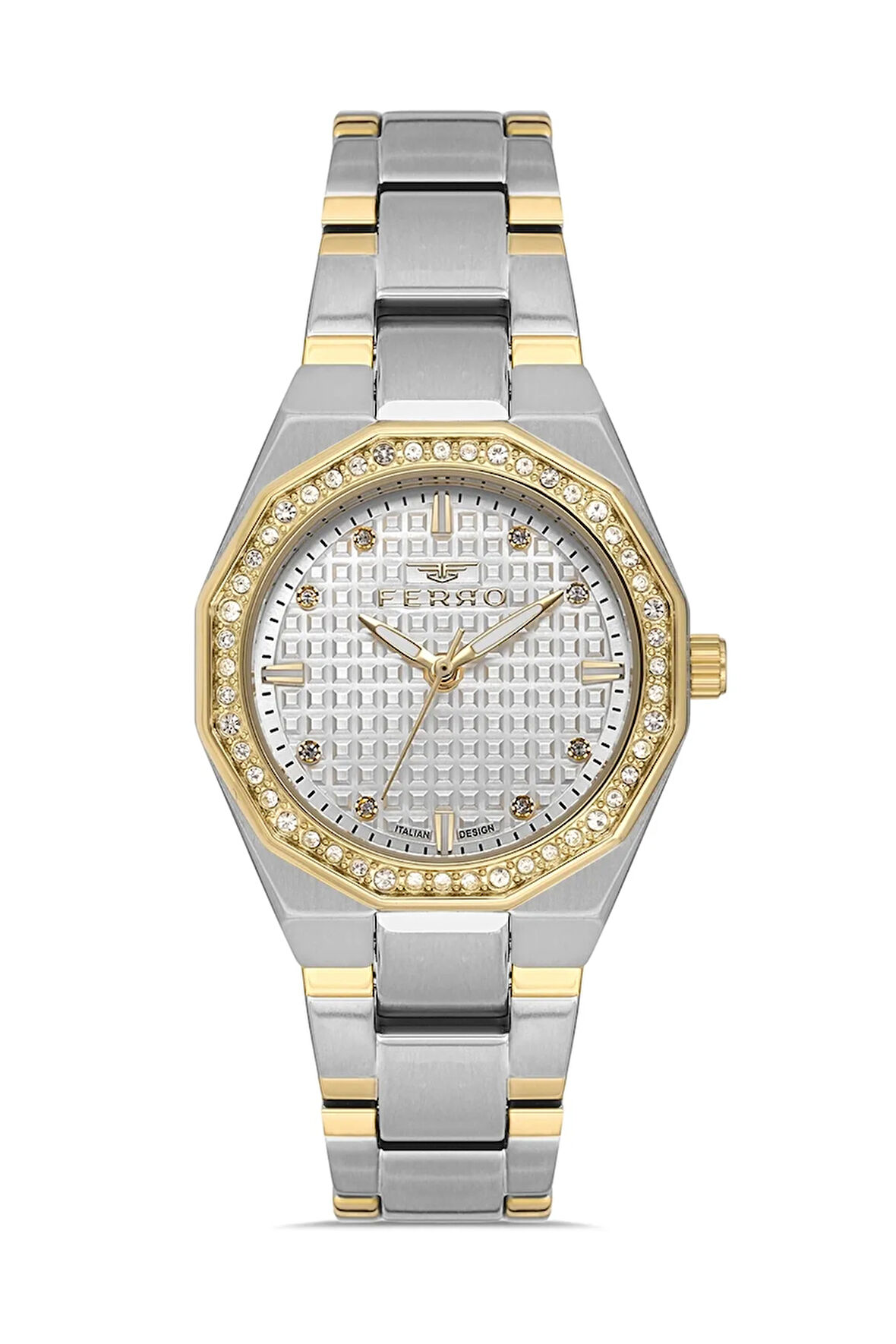 Sarı/Gümüş Çelik Kordon Kadın Kol Saati FL40134A-D6