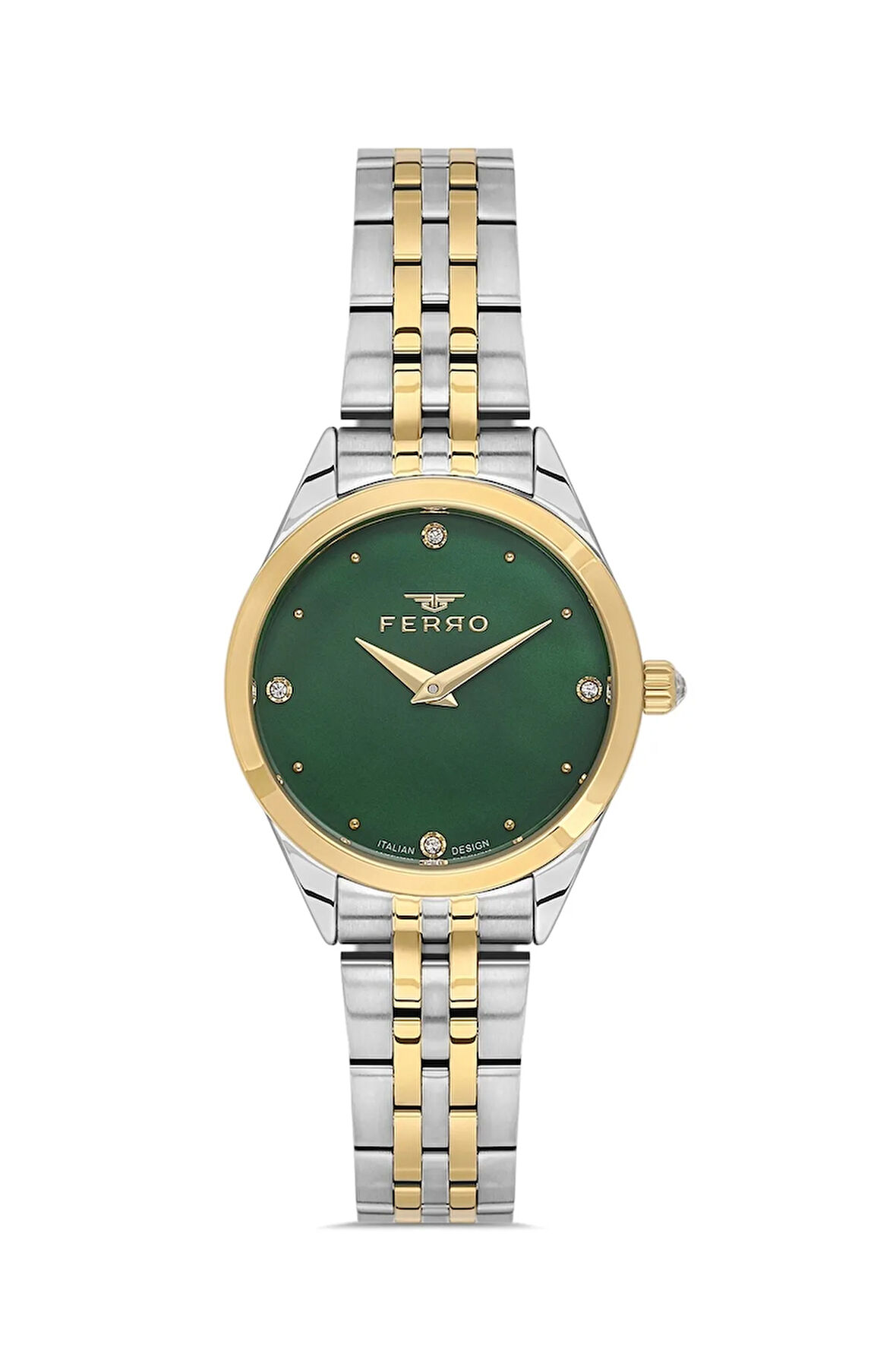 Sarı Çelik Kordon Kadın Kol Saati FL40141A-B6