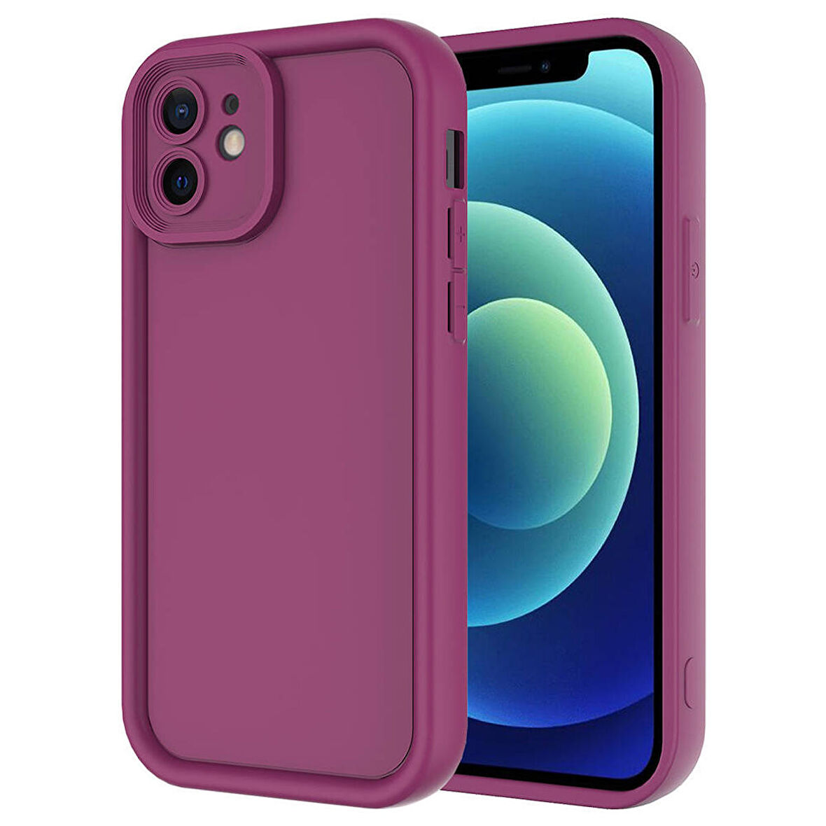 Forzacase iPhone 12 uyumlu Flex Serisi Kamera Korumalı Darbeye Dayanıklı Silikon Kılıf