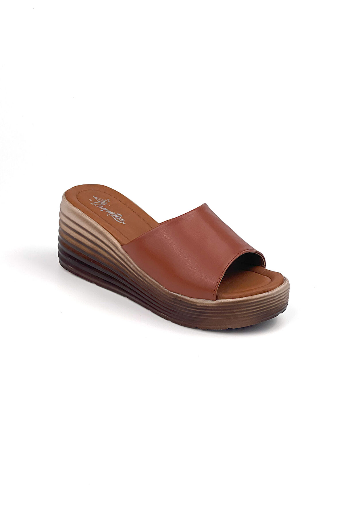 Kadın Taba Dolgu Topuklu Günlük Rahat Terlik