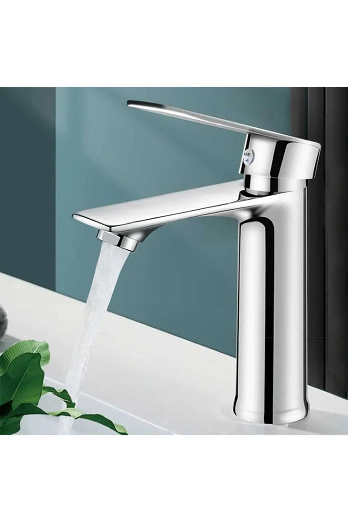 KROM LAVABO BATARYASI GÜMÜŞ PASLANMAZ GARANTİLİ MUSLUK PRİNÇ AÇ KAPA ERGONOMİK