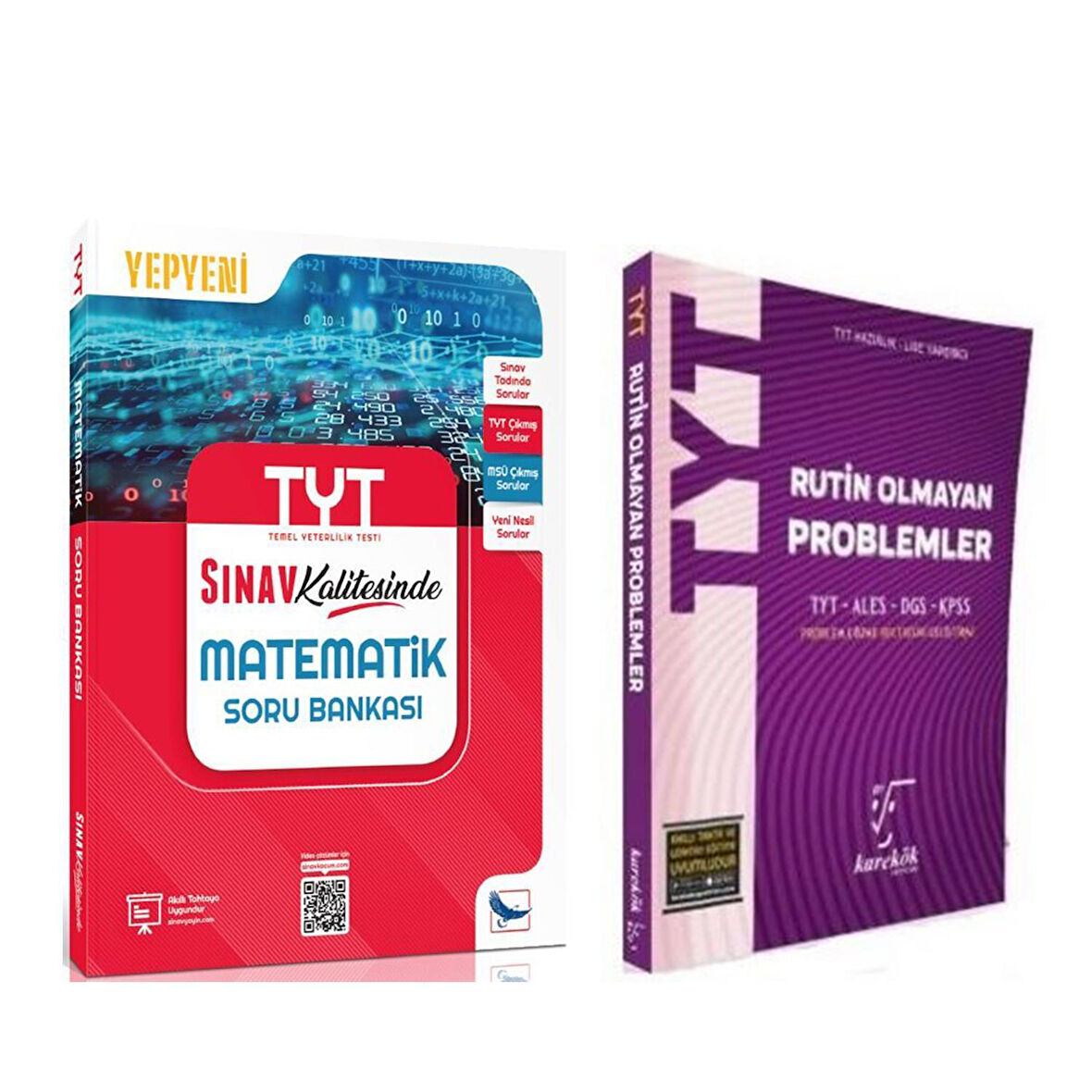 Sınav TYT Matematik ve Karekök Rutin Olmayan Problemler Soru Bankası 2 Kitap Set