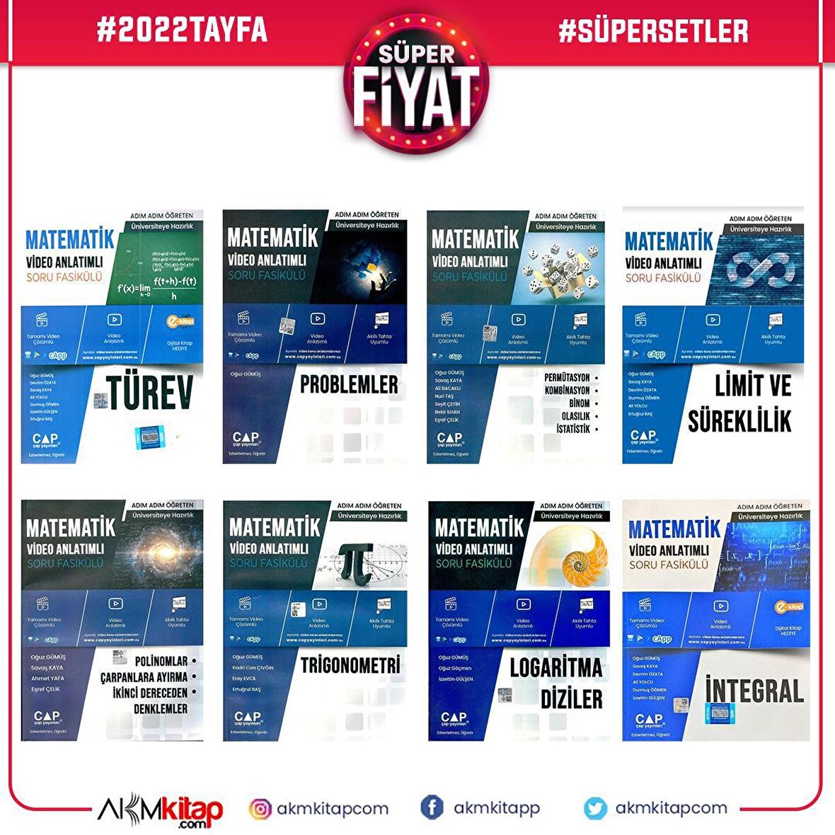 Çap Yayınları Fasikülleri 8 Kitap Set