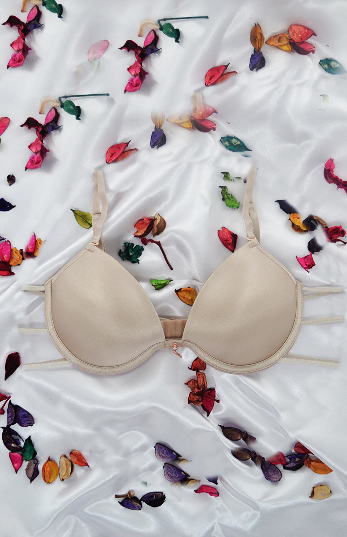 Le Jardin 7007-B Destekli-Balenli Taşlı Biyeli Micro Sütyen