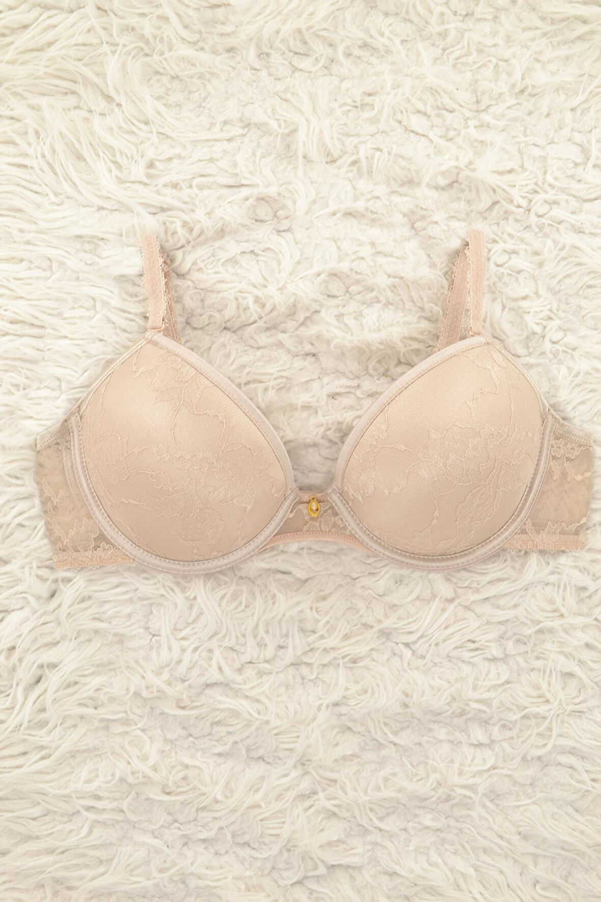 Le Jardin 7003-B Destekli-Balenli Dantel Push Up Sütyen